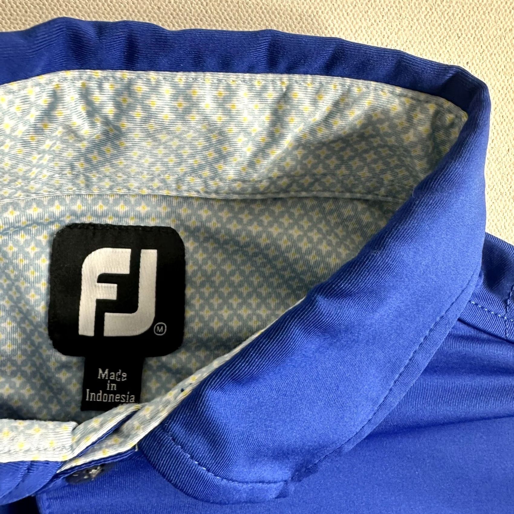 Footjoy FootJoy Polo Shirt Lago Mar Country Club Short Sleeve Logo Golf Size M Blue Mens Regular Shirt Size US M / EU 48-50 / 2 - 7 Thumbnail