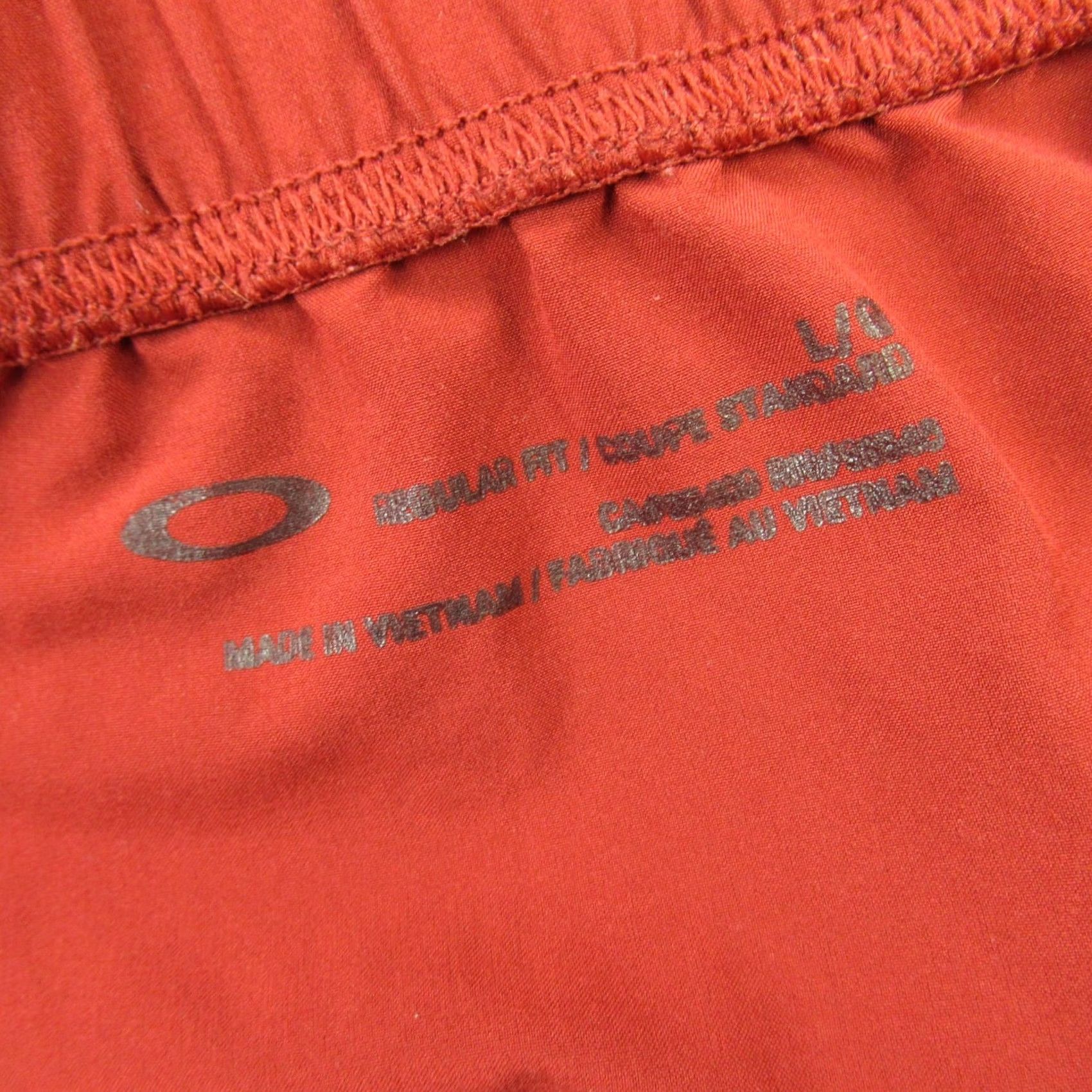 Oakley Oakley Shorts Mens Large Chino Swim Outdoors Lightweight Red Drawstring Size US 33 - 3 Thumbnail