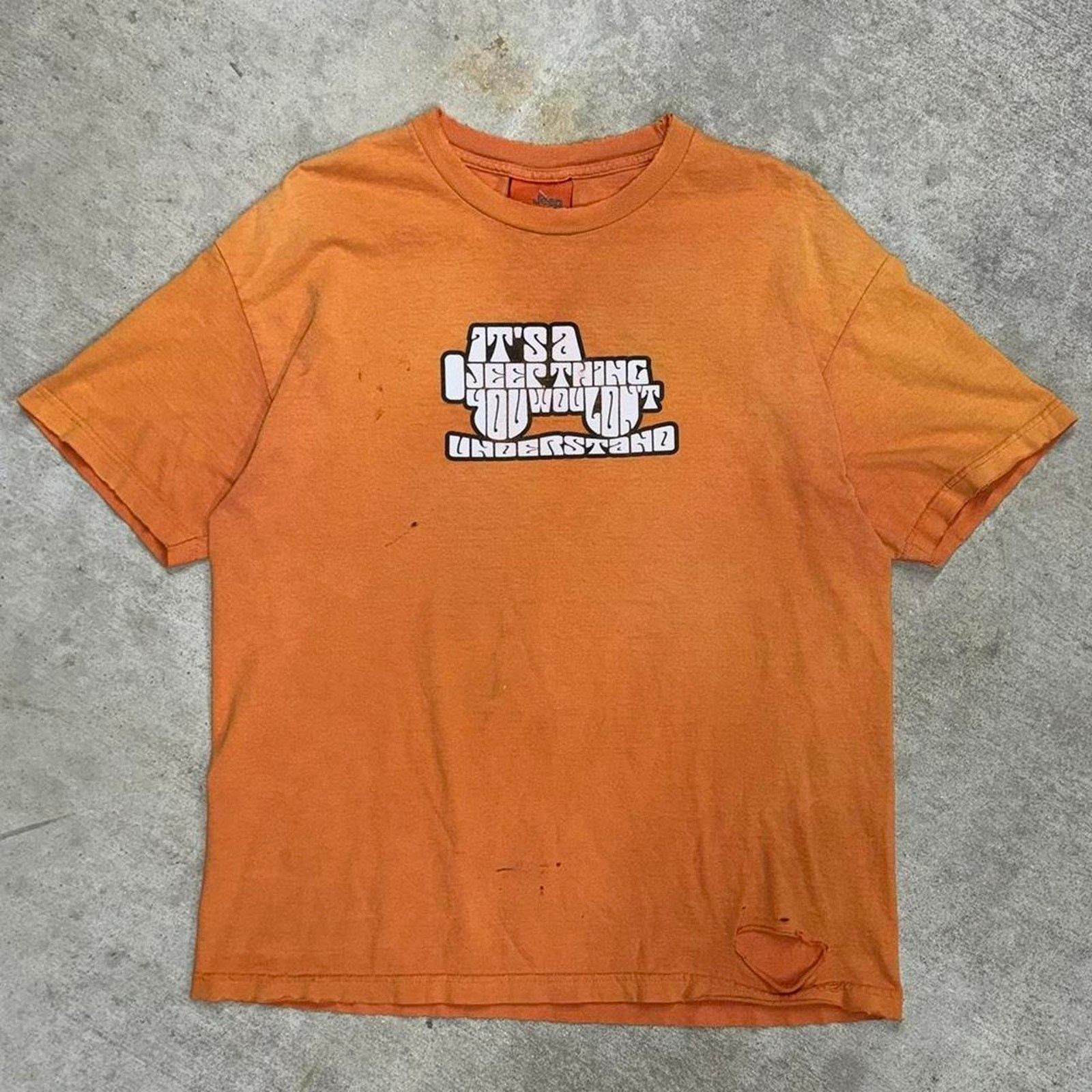 Jeep Vintage crazy fade jeep thrashed t-shirt Size US L / EU 52-54 / 3 - 1 Thumbnail