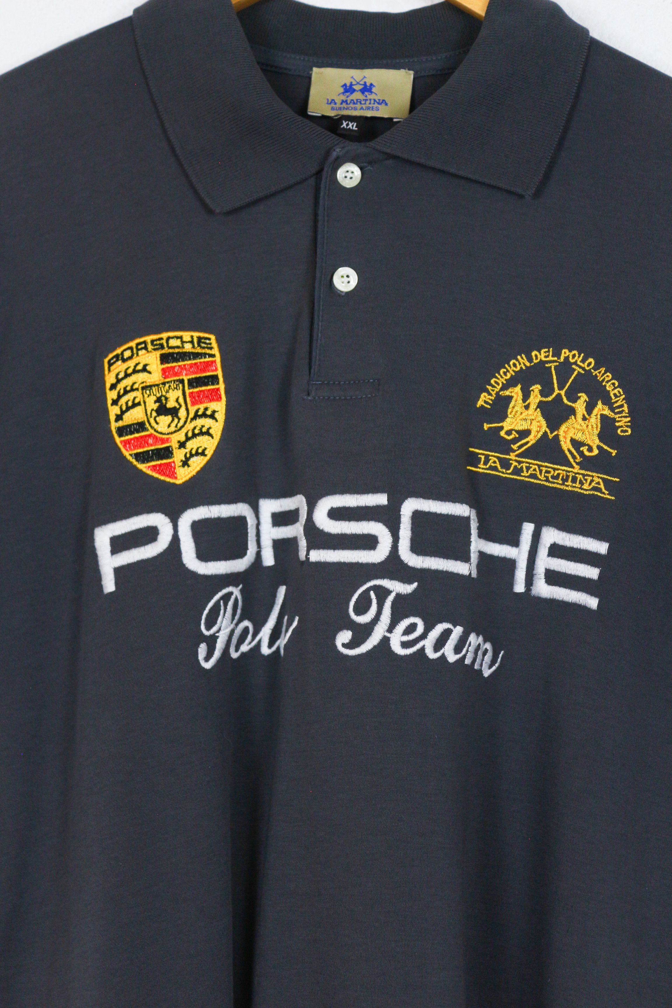 La Martina La Martina Polo Society Letterman Rugby Shirt Size US L / EU 52-54 / 3 - 2 Thumbnail
