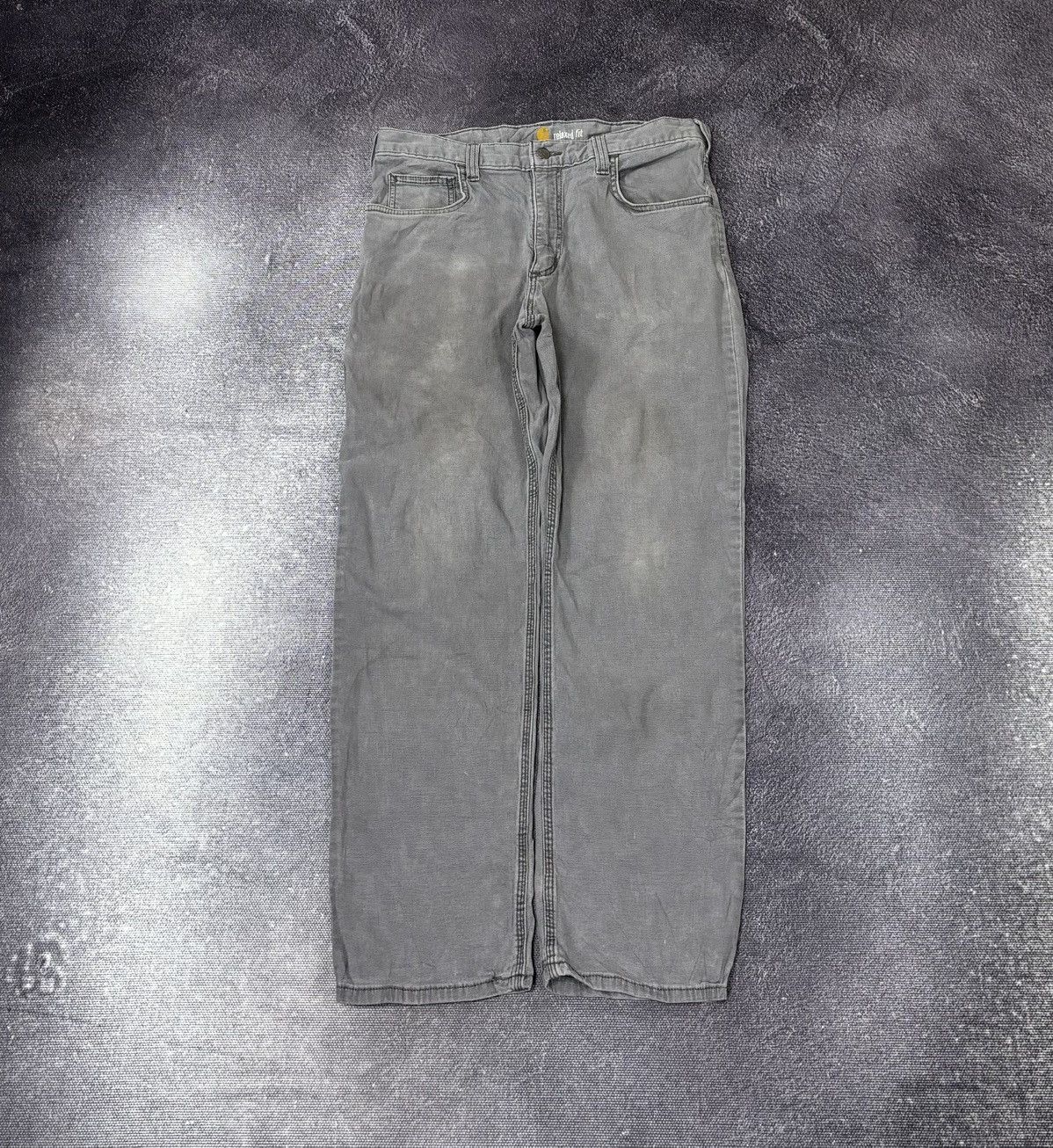 Carhartt Vintage Carhartt Y2K Relaxed Fit Gray Work Carpenter Pants Size US 34 / EU 50 - 2 Thumbnail