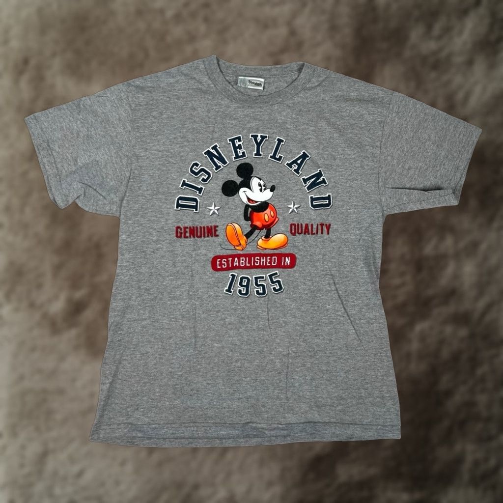 Disney VINTAGE Disney Mickey Mouse T-Shirt Unisex Adults Small Gray 90s Cartoon Retro USA Shirt Size US S / EU 44-46 / 1 - 1 Thumbnail