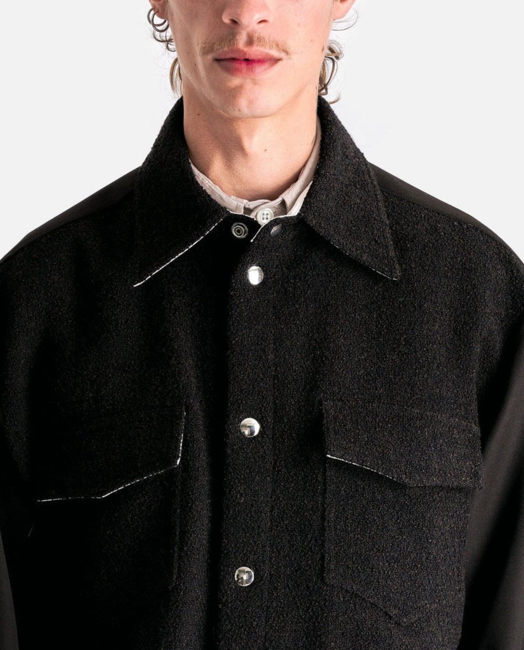Namacheko New With Tags FW24-25 MA-1 Shirt in in Black Size US L / EU 52-54 / 3 - 9 Thumbnail