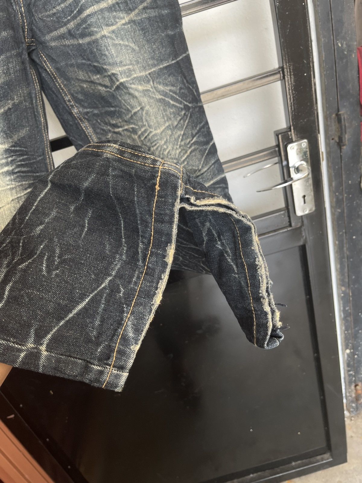 Japanese Brand Nylaus Double Waist Jeans Size US 31 - 6 Thumbnail