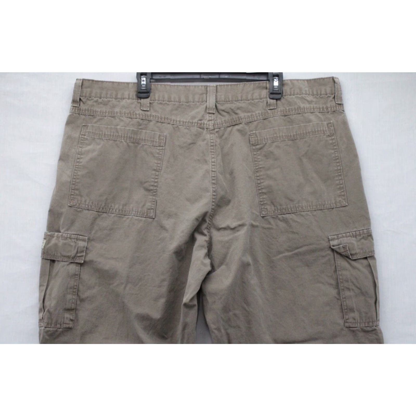 Wrangler VINTAGE Wranglers Baggy Cargo Pants Men's 44 Light Brown Ripstop Cotton Workwear cargo pants Mens 44 Brown 90s Grunge Work Wear Pants Mens Size US 44 / EU 60 - 7 Thumbnail