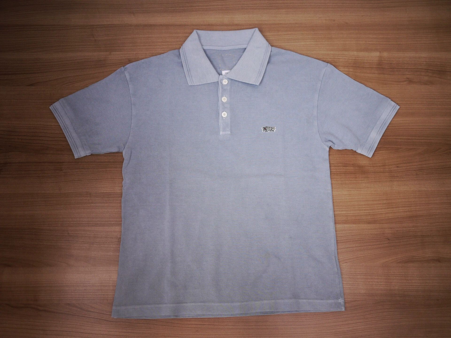 Visvim Gray Short-Sleeve Polo Shirt Size US L / EU 52-54 / 3 - 1 Thumbnail