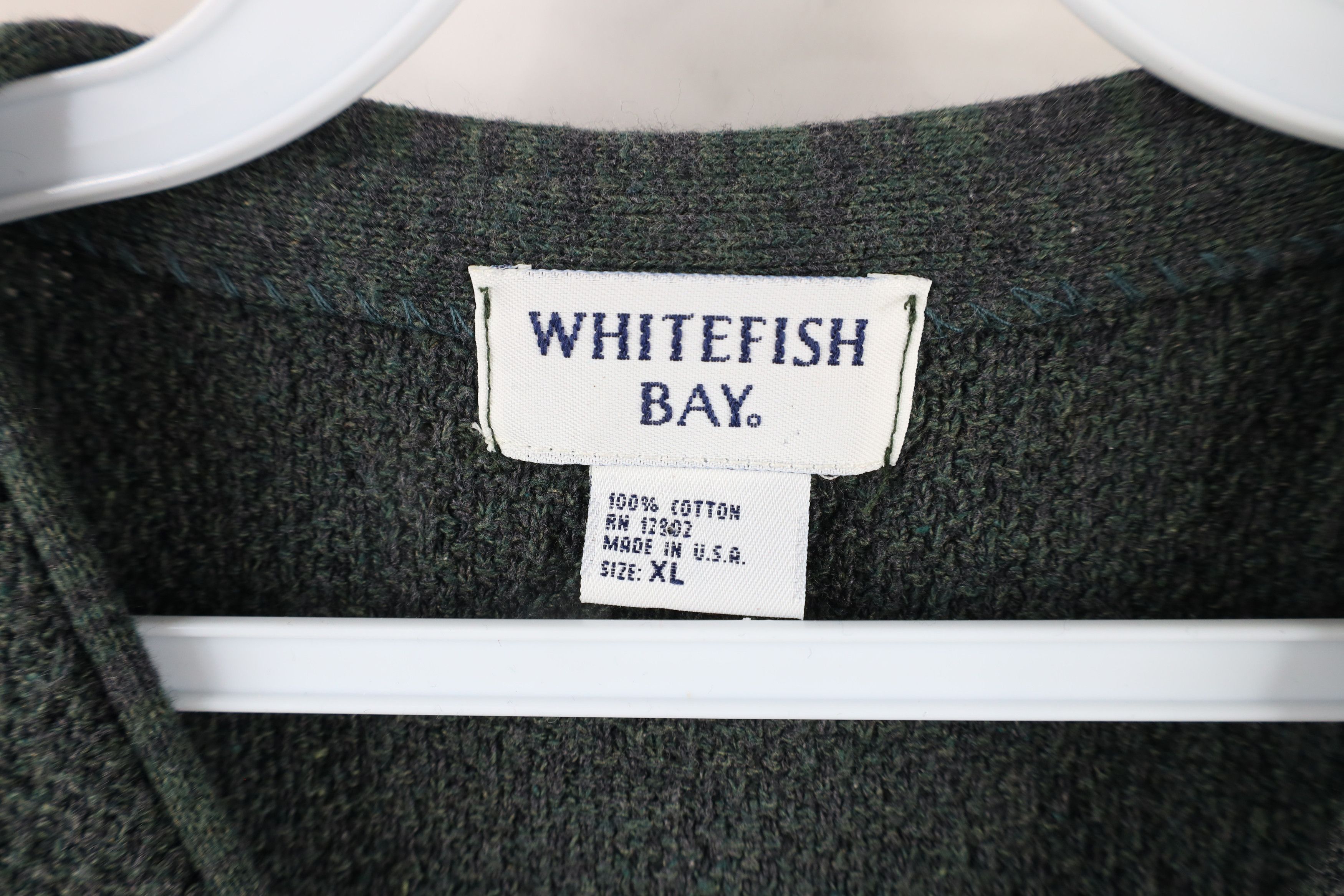 Vintage Vintage 90s Streetwear Cotton Textured Knit Sweater Vest USA Size US XL / EU 56 / 4 - 5 Thumbnail