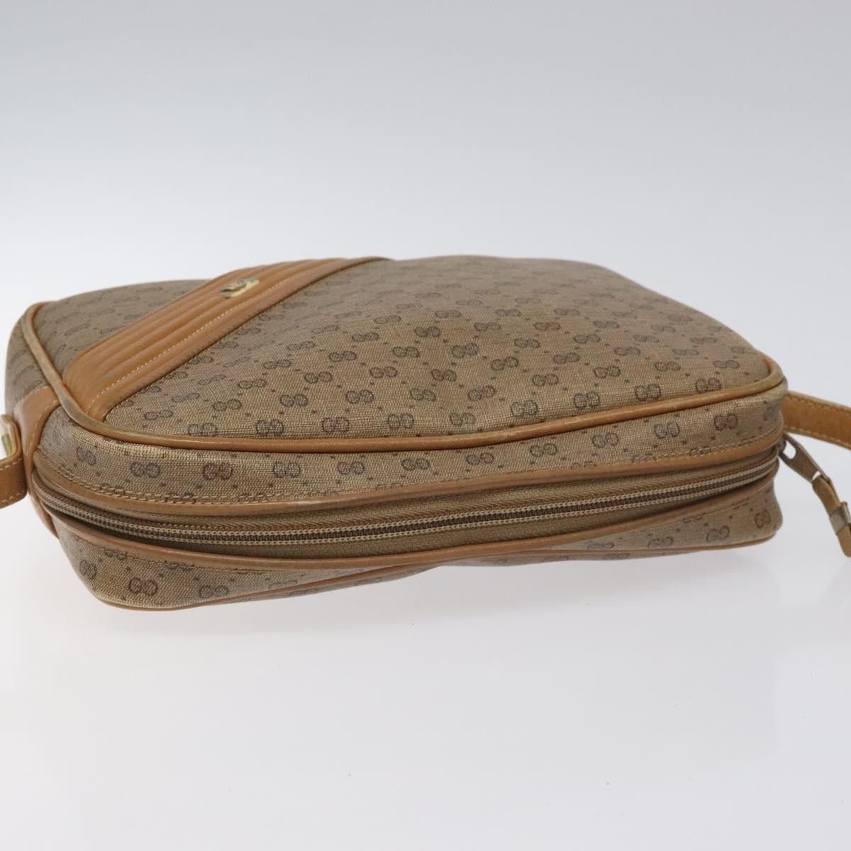 Gucci GUCCI Micro GG Supreme Shoulder Bag Pvc Leather Brown Gold Size ONE SIZE - 6 Thumbnail