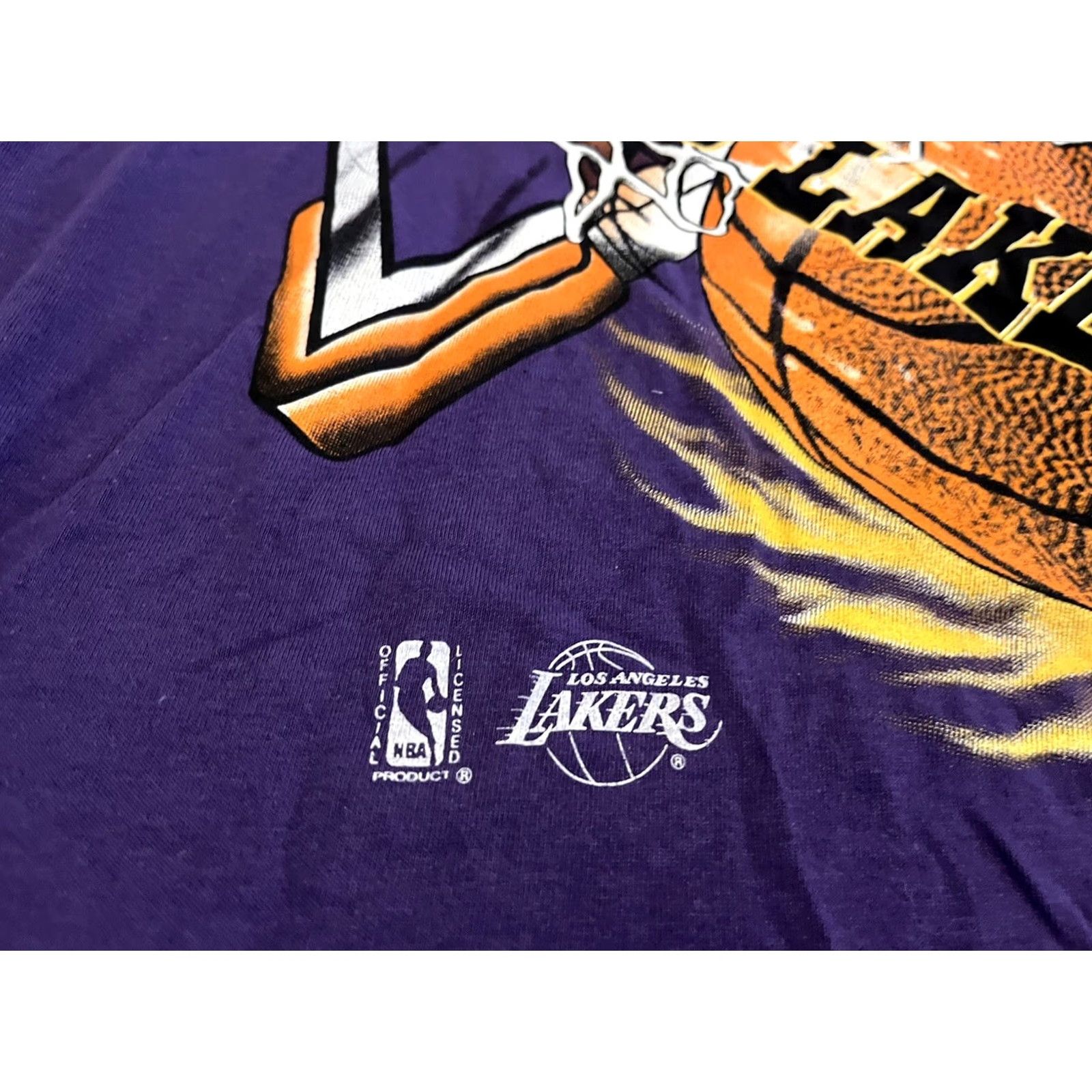Vintage VINTAGE Magic Johnson T's Purple Shirt Mens XL Los Angeles Lakers T-Shirt USA Made Size US XL / EU 56 / 4 - 3 Thumbnail