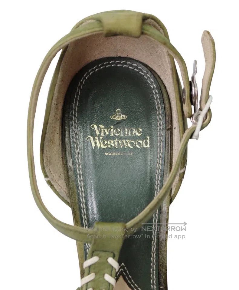 Vivienne Westwood Vivienne Westwood Acquired Soles Green Stitch Heels Size US 5.5 / IT 35.5 - 9 Thumbnail