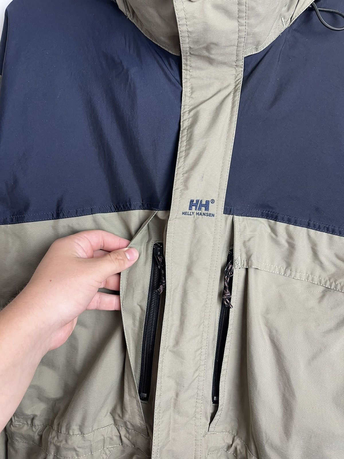 Helly Hansen × Vintage Vintage Helly Hansen Gorpcore Light Jacket Rain True Fade Size US XL / EU 56 / 4 - 3 Thumbnail