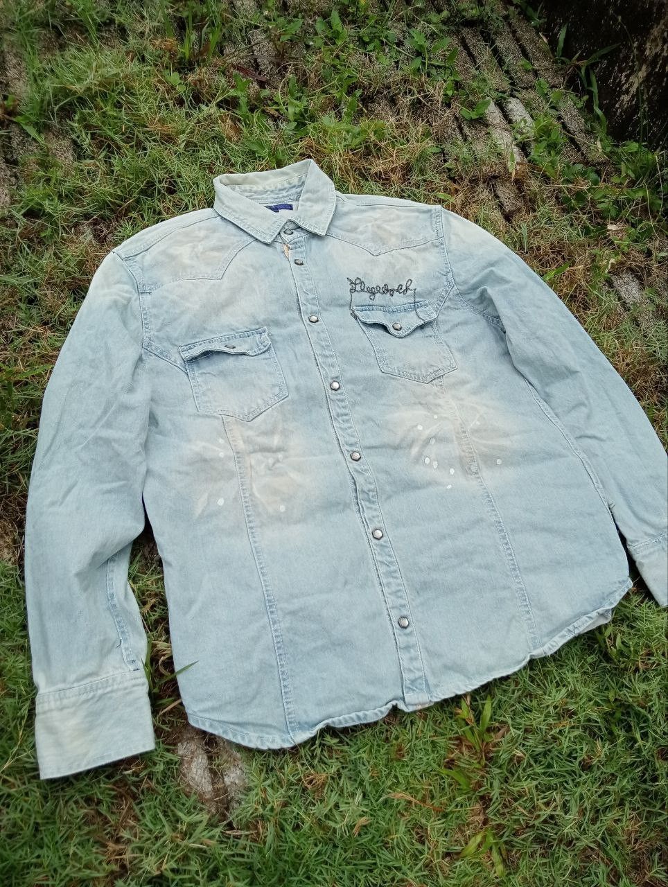 semanticdesign Japanese Semantic Design Denim Shirt - Size L Size US L / EU 52-54 / 3 - 3 Thumbnail