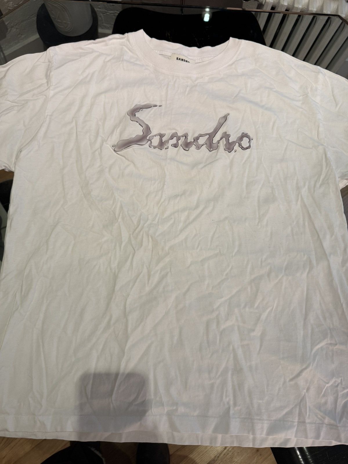Sandro Sandro Liquid Metal logo shirt Size US S / EU 44-46 / 1 - 3 Thumbnail