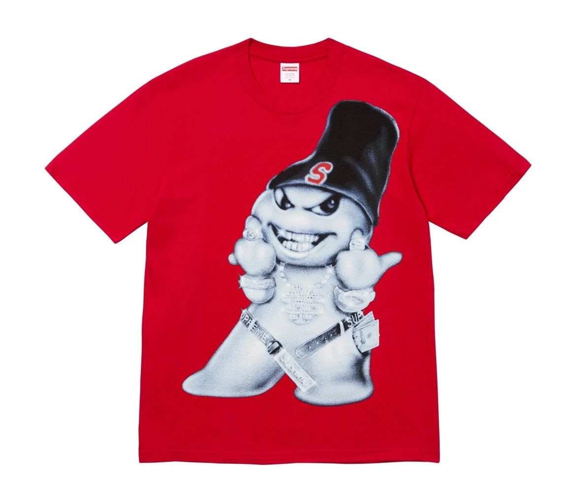 Supreme Supreme Snowman Tee Red FW25 Size US M / EU 48-50 / 2 - 1 Thumbnail