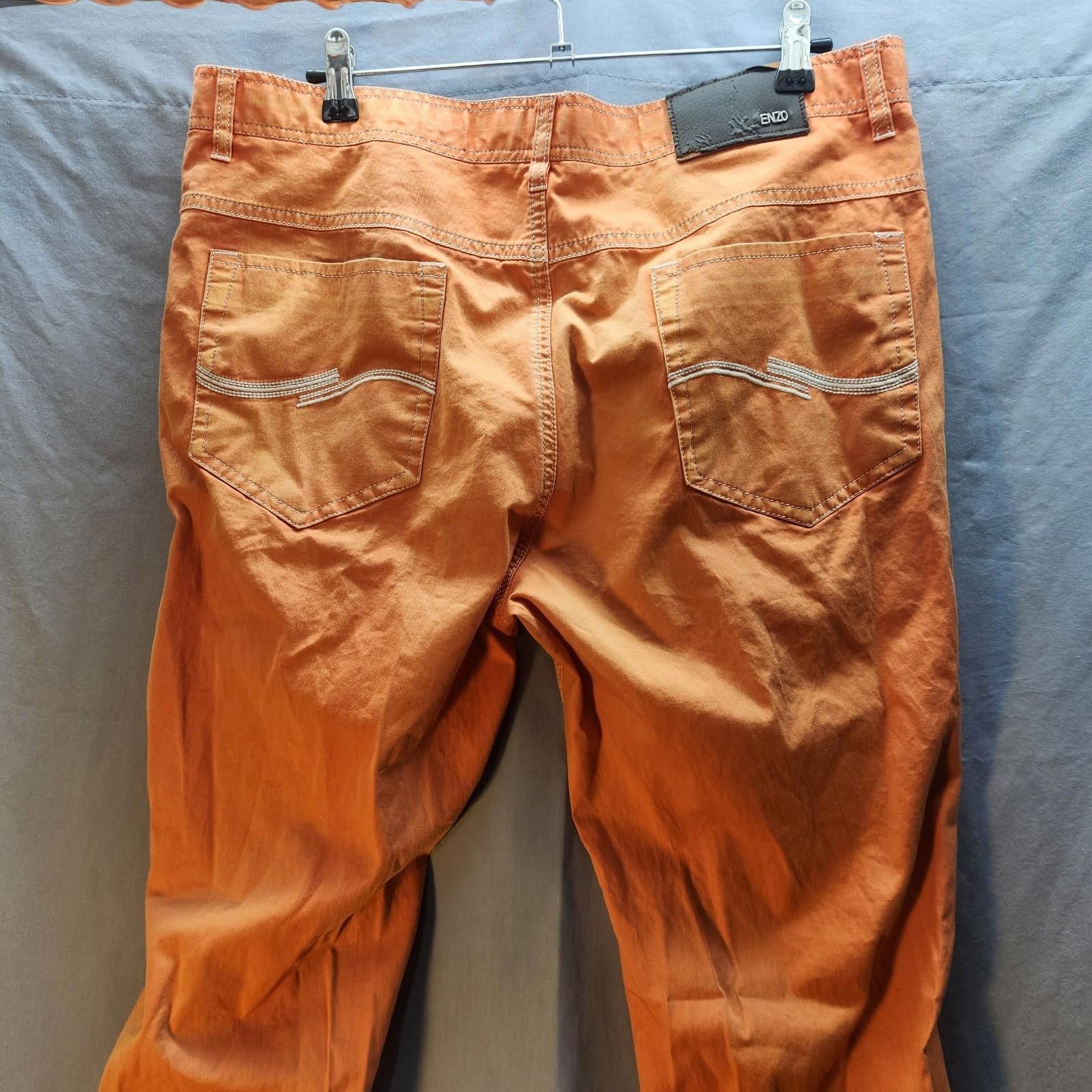Good Enough Enzo Denim Orange Pants Size 36 Size US 36 / EU 52 - 6 Thumbnail