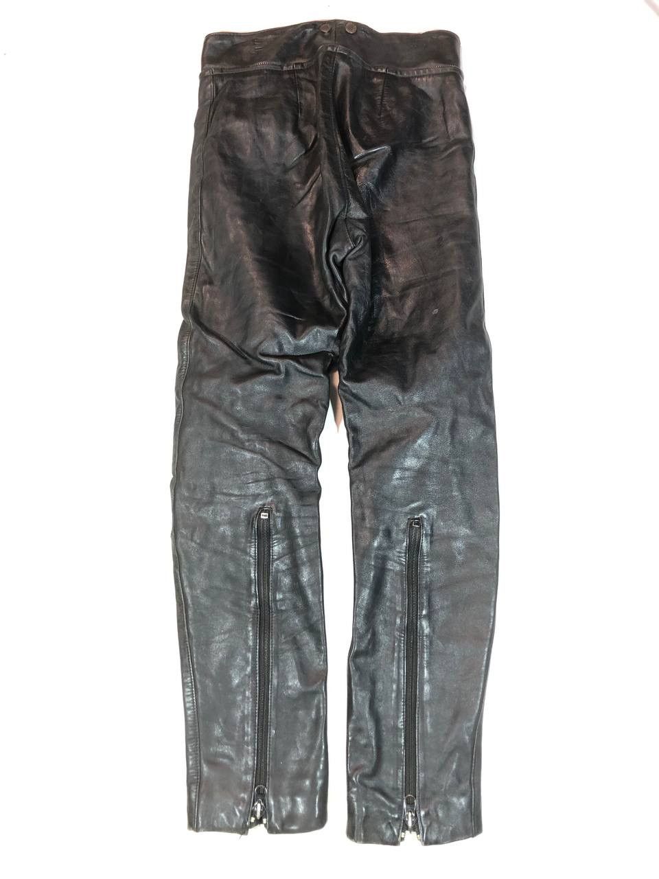Vintage Vintage Rare Biker Motorcycle Leather Pants Size US 30 / EU 46 - 5 Thumbnail