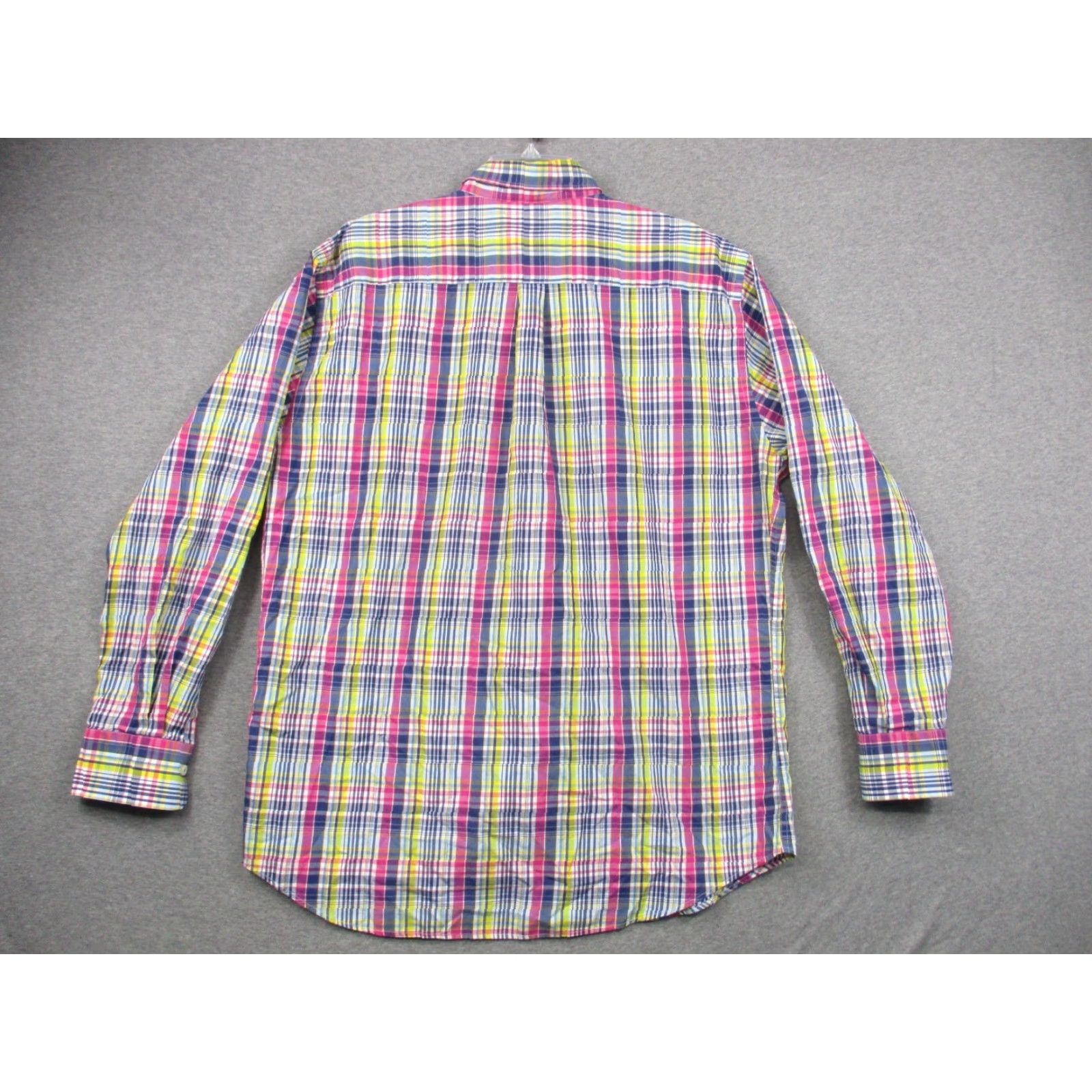 Peter Millar Peter Millar Crown Men's Shirt XL Cotton Pastel Multicolor Plaid Easter Sunday Size US XL / EU 56 / 4 - 6 Thumbnail