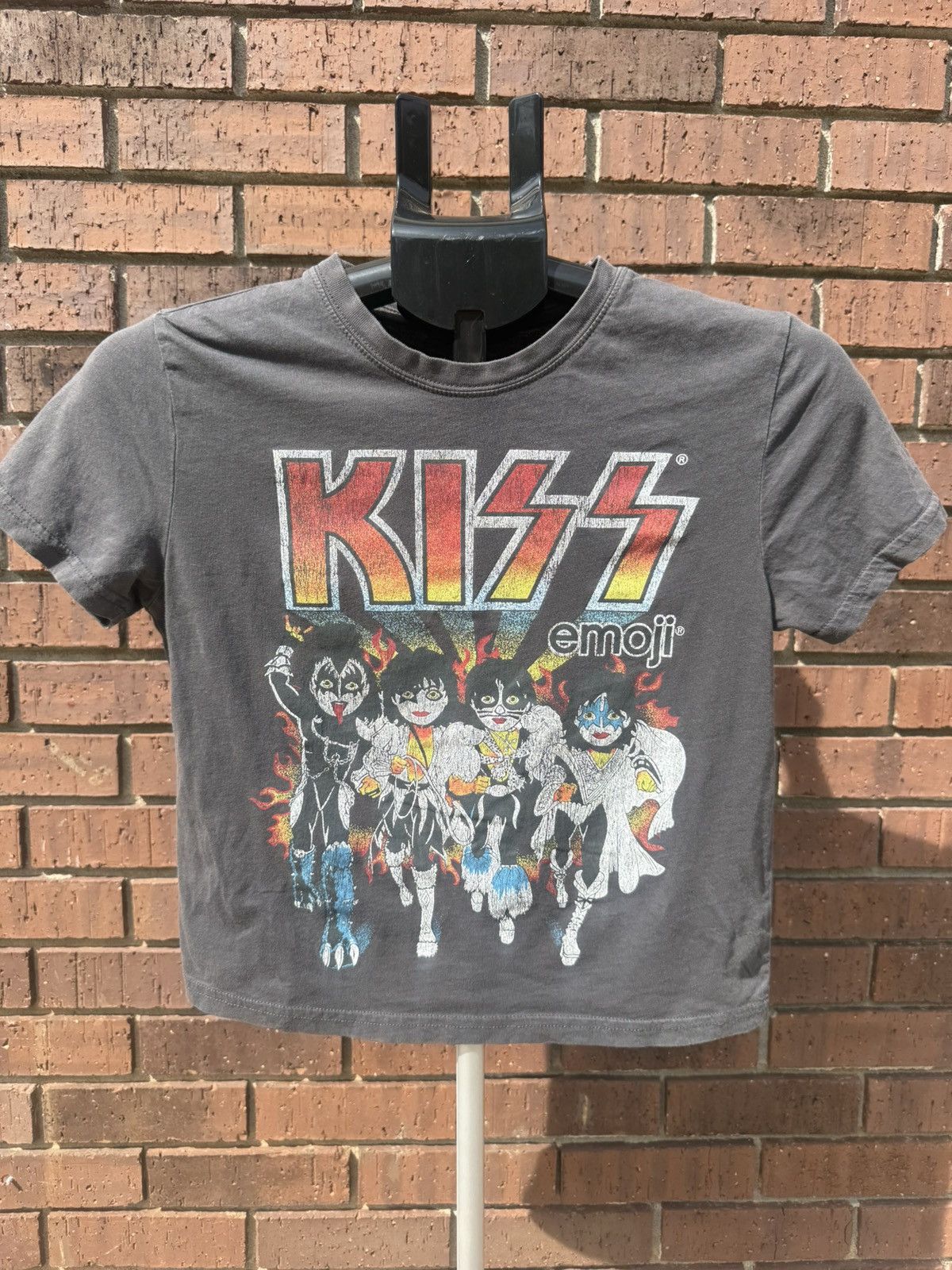 Other KISS x Emoji Graphic Rock Cropped T-Shirt Size Small Gene Size S / US 4 / IT 40 - 5 Thumbnail