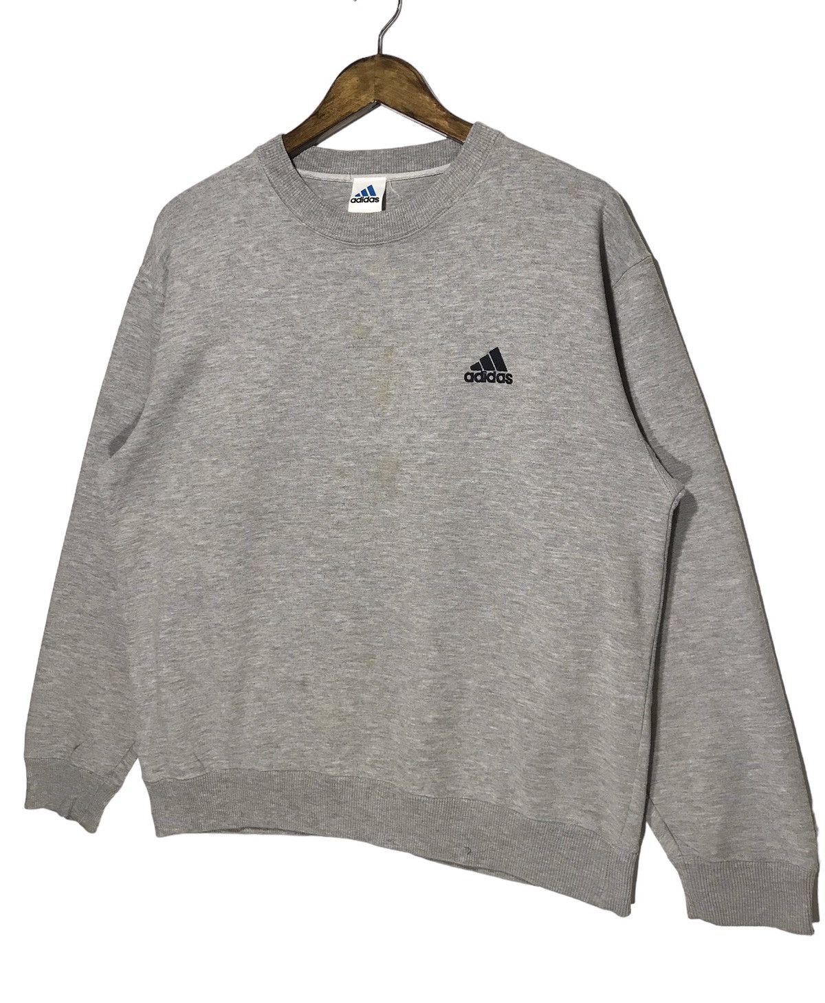 Adidas × Vintage Vintage Adidas Embroidery Black Logo Small Sweatshirt Size US L / EU 52-54 / 3 - 2 Thumbnail