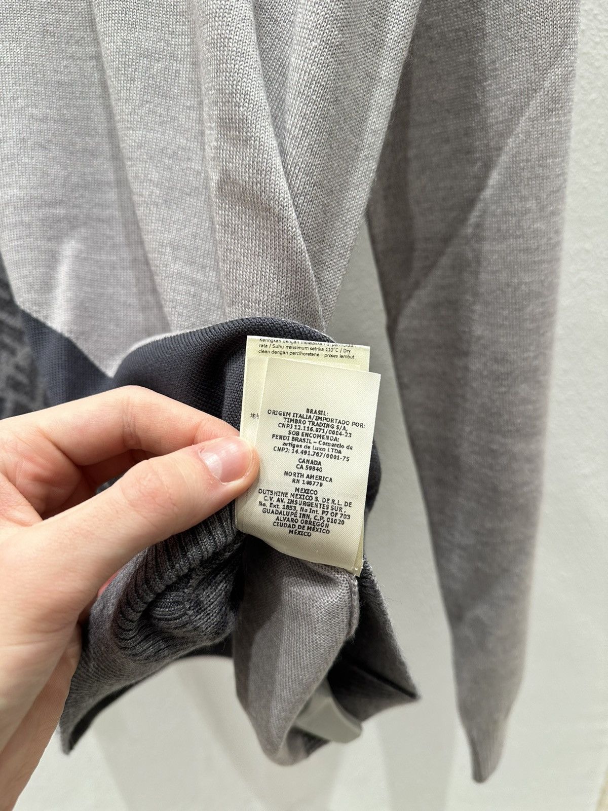 Fendi Fendi sweater (Grey/dark grey) Size US M / EU 48-50 / 2 - 7 Thumbnail