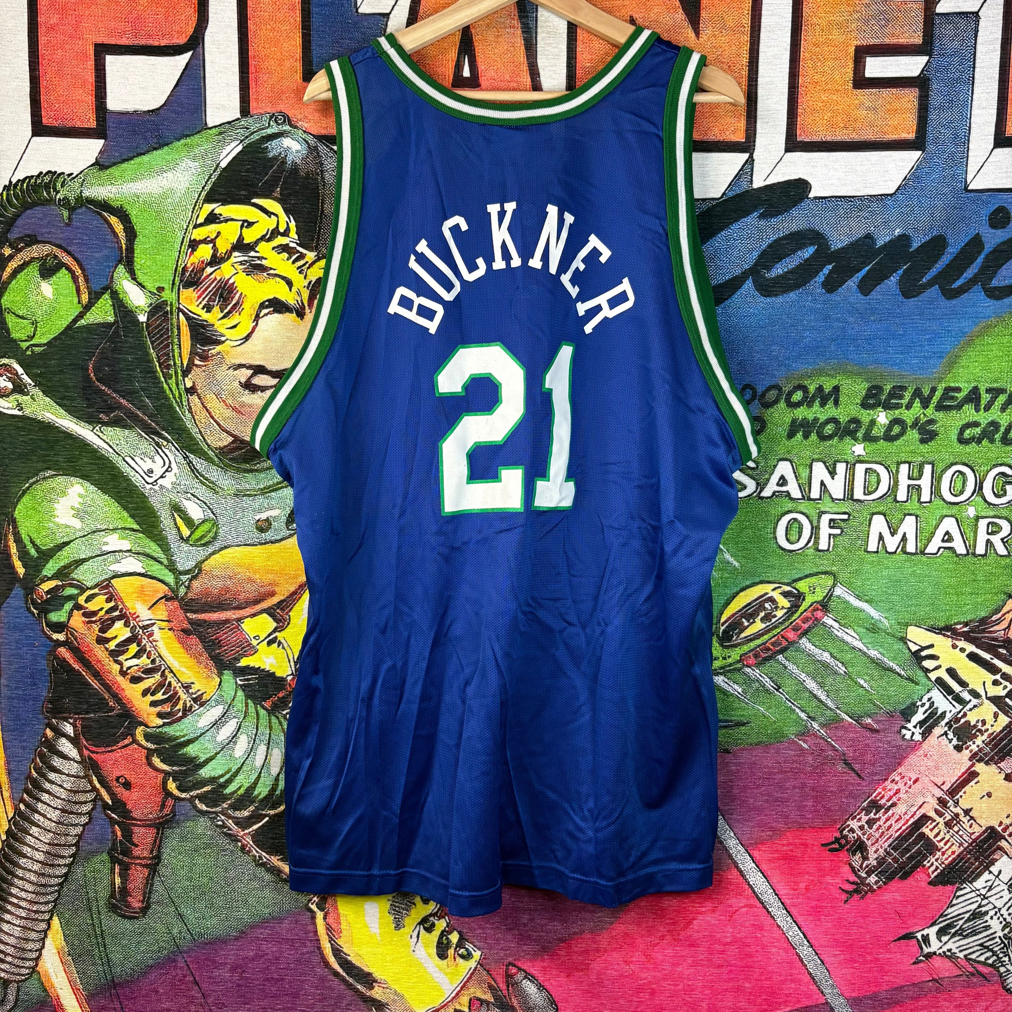 Vintage Vintage 90s Champion Dallas Mavericks Buckner Jersey Size 2X Size US XXL / EU 58 / 5 - 4 Thumbnail