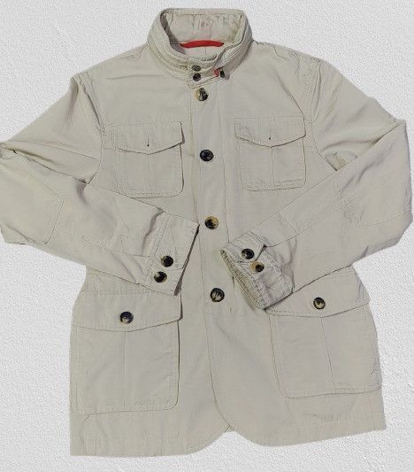 Isaia ISAIA NAPOLI Beige Field Jacket Size S / US 4 / IT 40 - 2 Thumbnail
