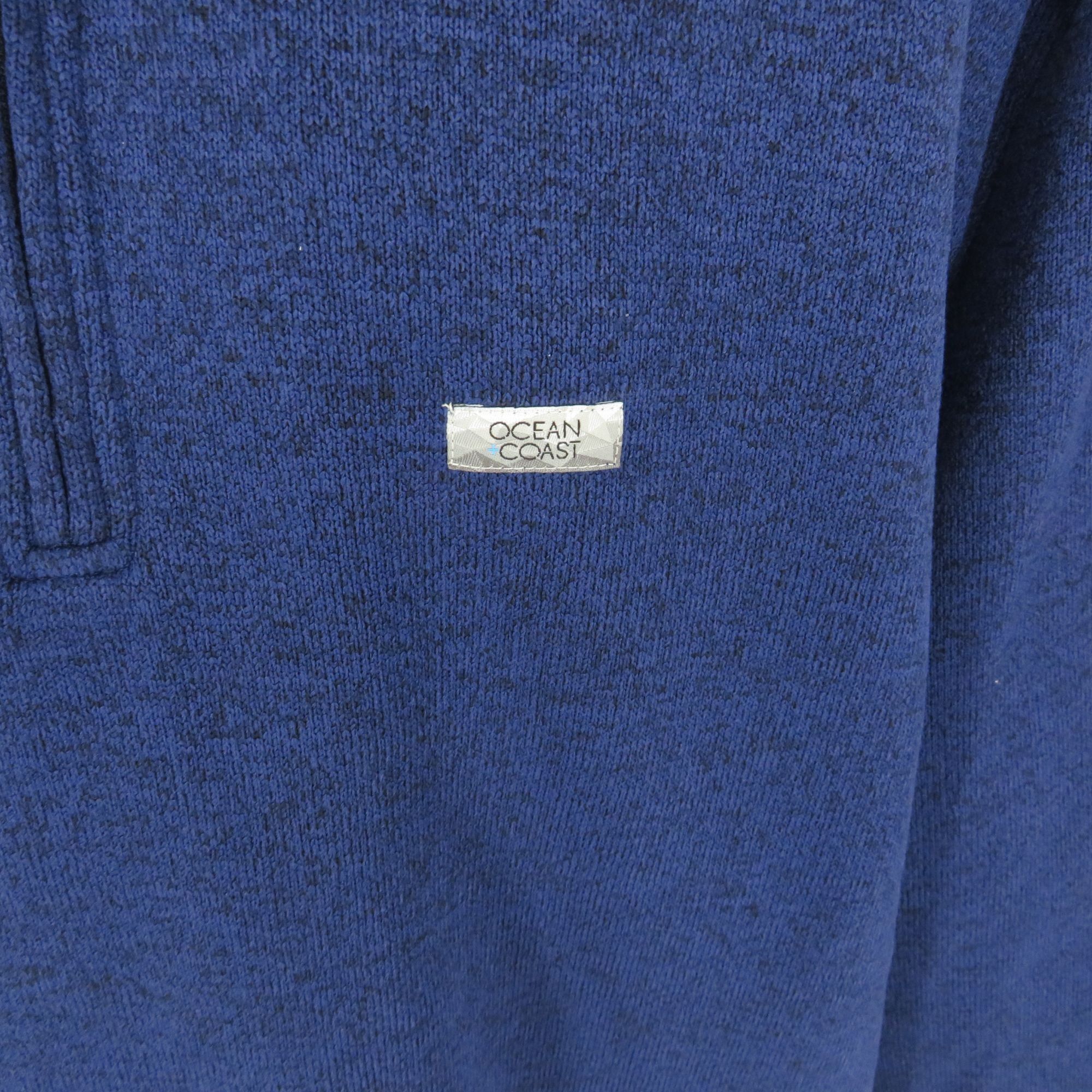 Other Ocean Coast Big & Tall Men's LT Navy Blue Quarter-Zip Pullov Size US L / EU 52-54 / 3 - 4 Thumbnail