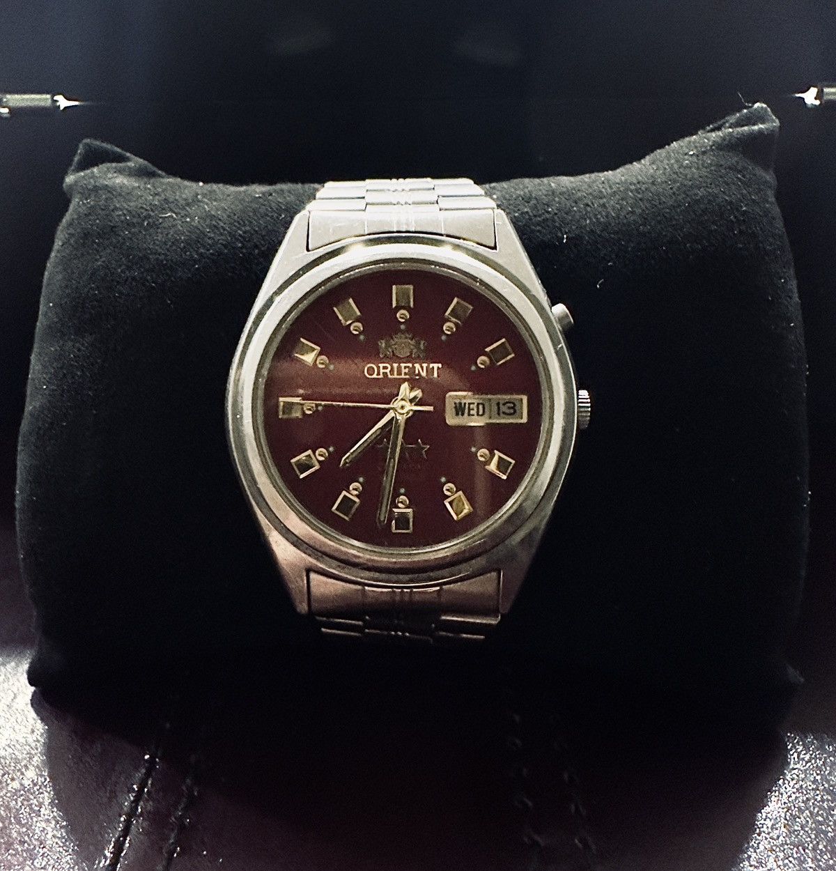 Orient Mens Vintage Orient Automatic Wristwatch 21 Jewels, Day/Date Size ONE SIZE - 1 Thumbnail