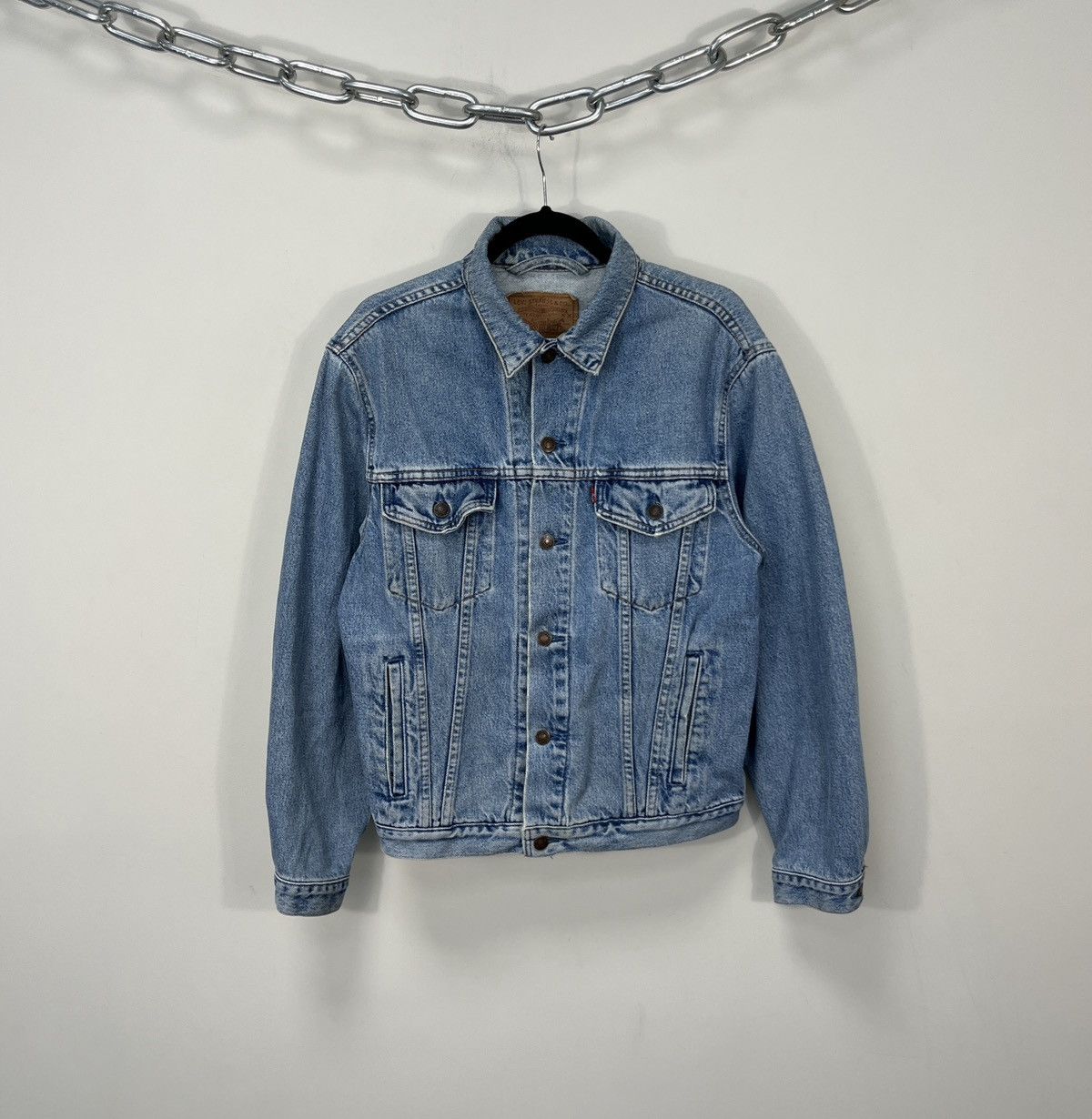 Levi's Vintage Levi’s USA Light Blue Hype Denim Jacket Size US M / EU 48-50 / 2 - 1 Thumbnail