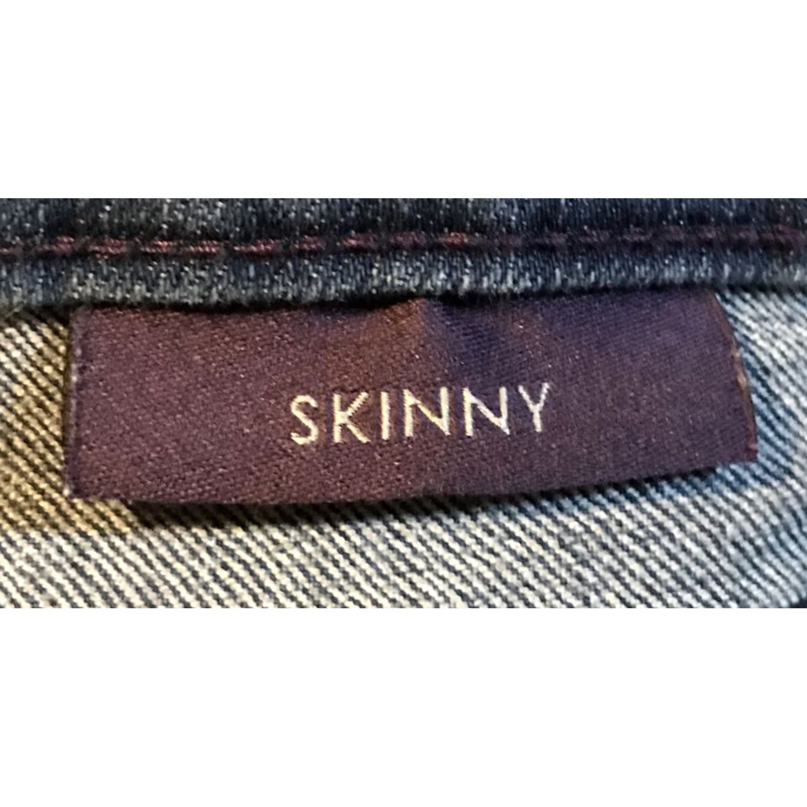 NYDJ NYDJ Women Jeans Size 4 Dark Wash Skinny Leg Blue Denim Made In USA stretch Size 27" / US 4 / IT 40 - 6 Thumbnail