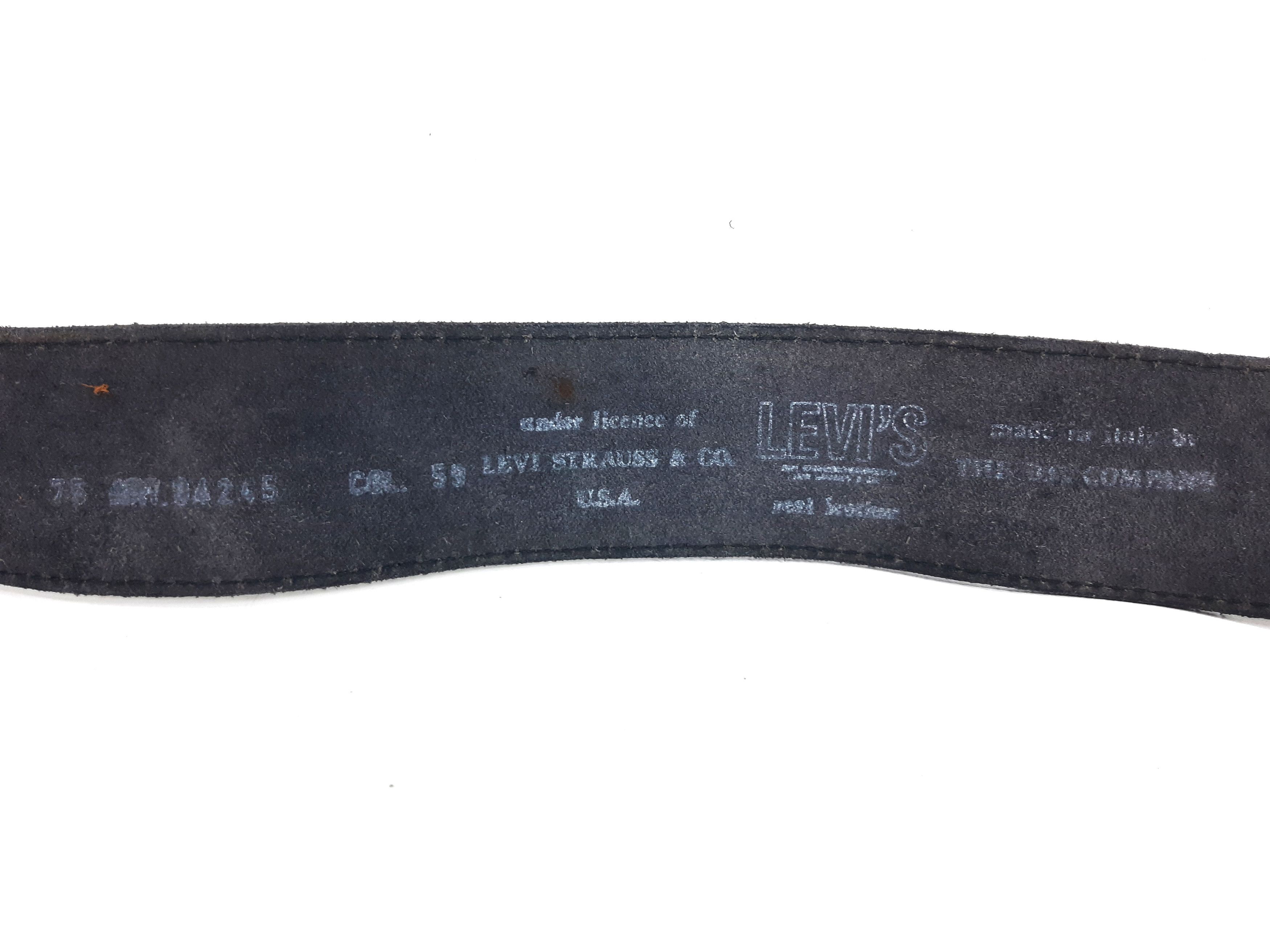 Levi's Vintage 90s LEVIS Italy Leather Belt Size ONE SIZE - 6 Thumbnail