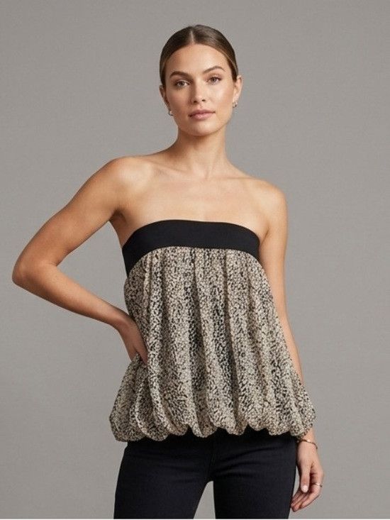 Zara Zara Dots Silk Chiffon Mini Bubble Skirt - S/M 🇪🇸 Size 28" / US 6 / IT 42 - 13 Thumbnail