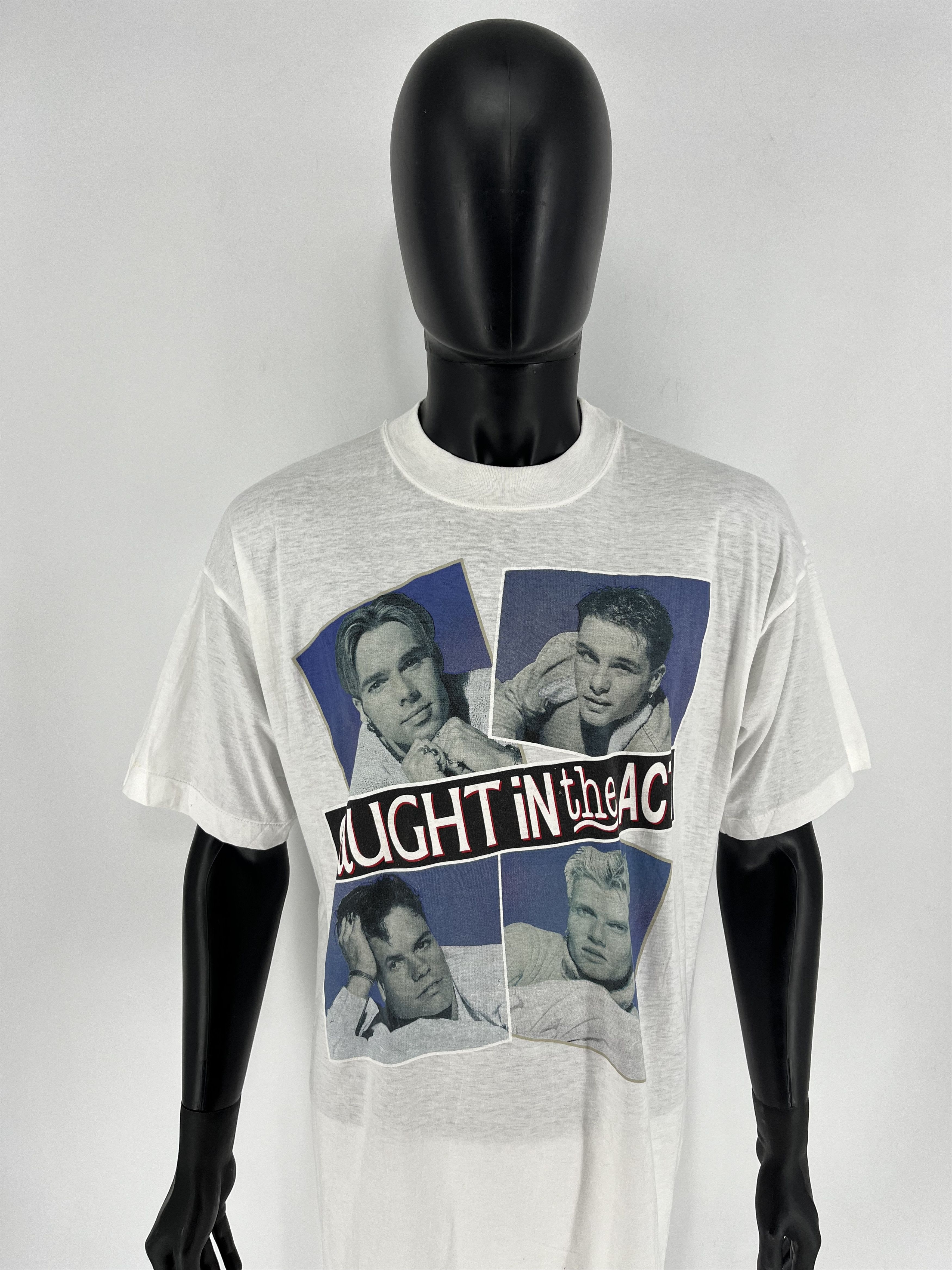 Band Tees Vintage 90's Caught In The Act Band Dance Pop Rock C.I.T.A Size US L / EU 52-54 / 3 - 5 Thumbnail
