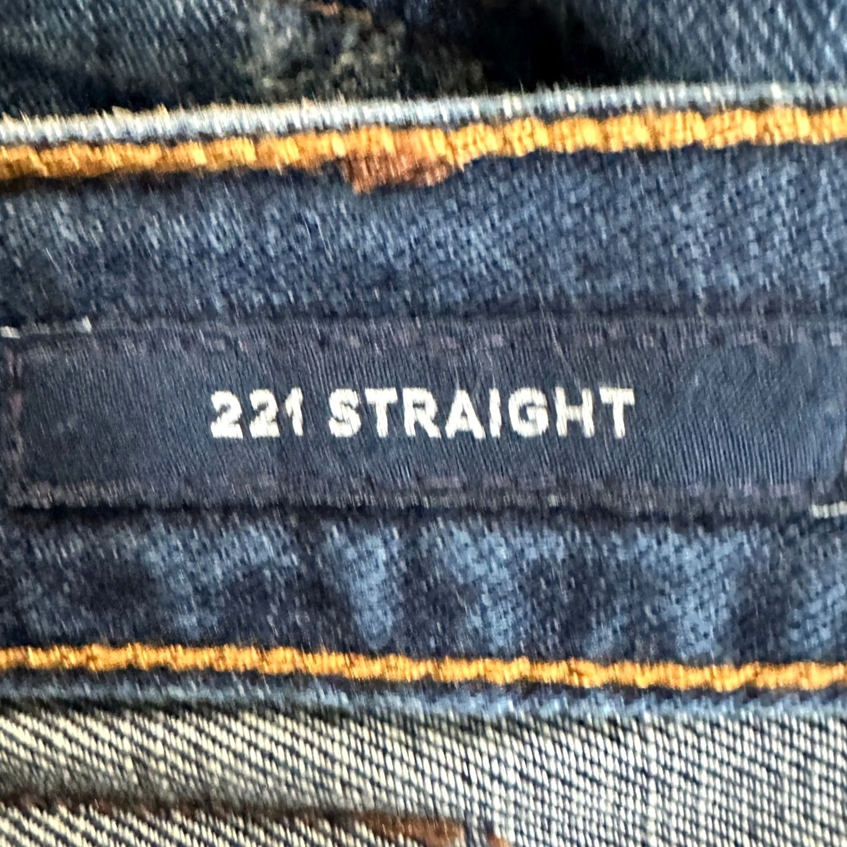 Lucky Brand Lucky Brand 221 Mens Straight Jeans 38X32 Blue Distressed Candiani Denim Jeans Breathing Pockets Cotton Casual Walking Adult Comfort Mens Size US 38 / EU 54 - 5 Thumbnail