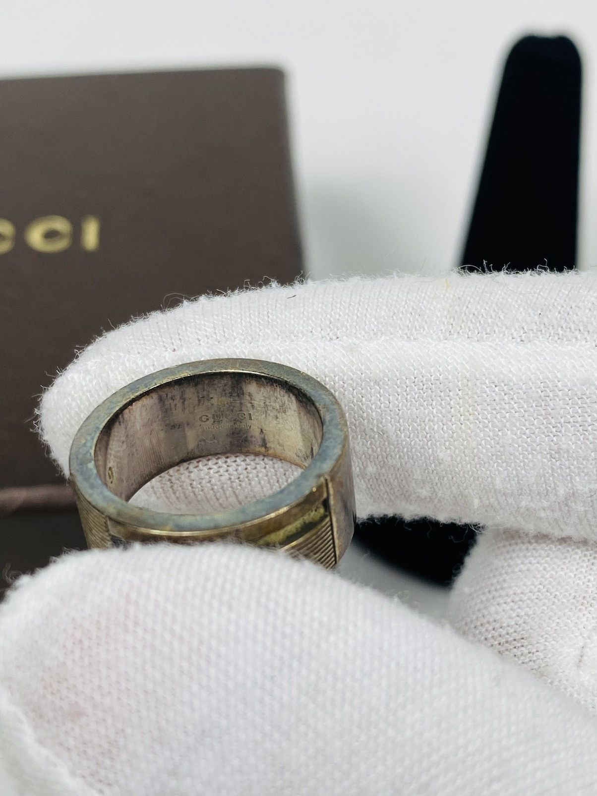 Gucci Gucci .925 Silver G Ring size IT 9 Size ONE SIZE - 2 Thumbnail