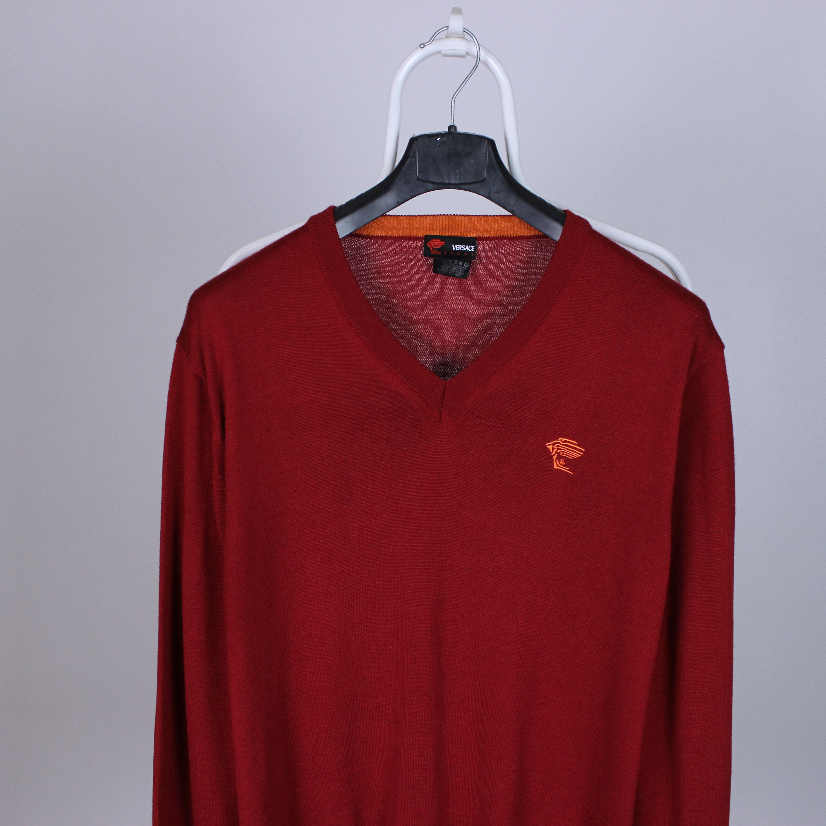 Versace Versace wool sweater men M L red Size US L / EU 52-54 / 3 - 4 Thumbnail