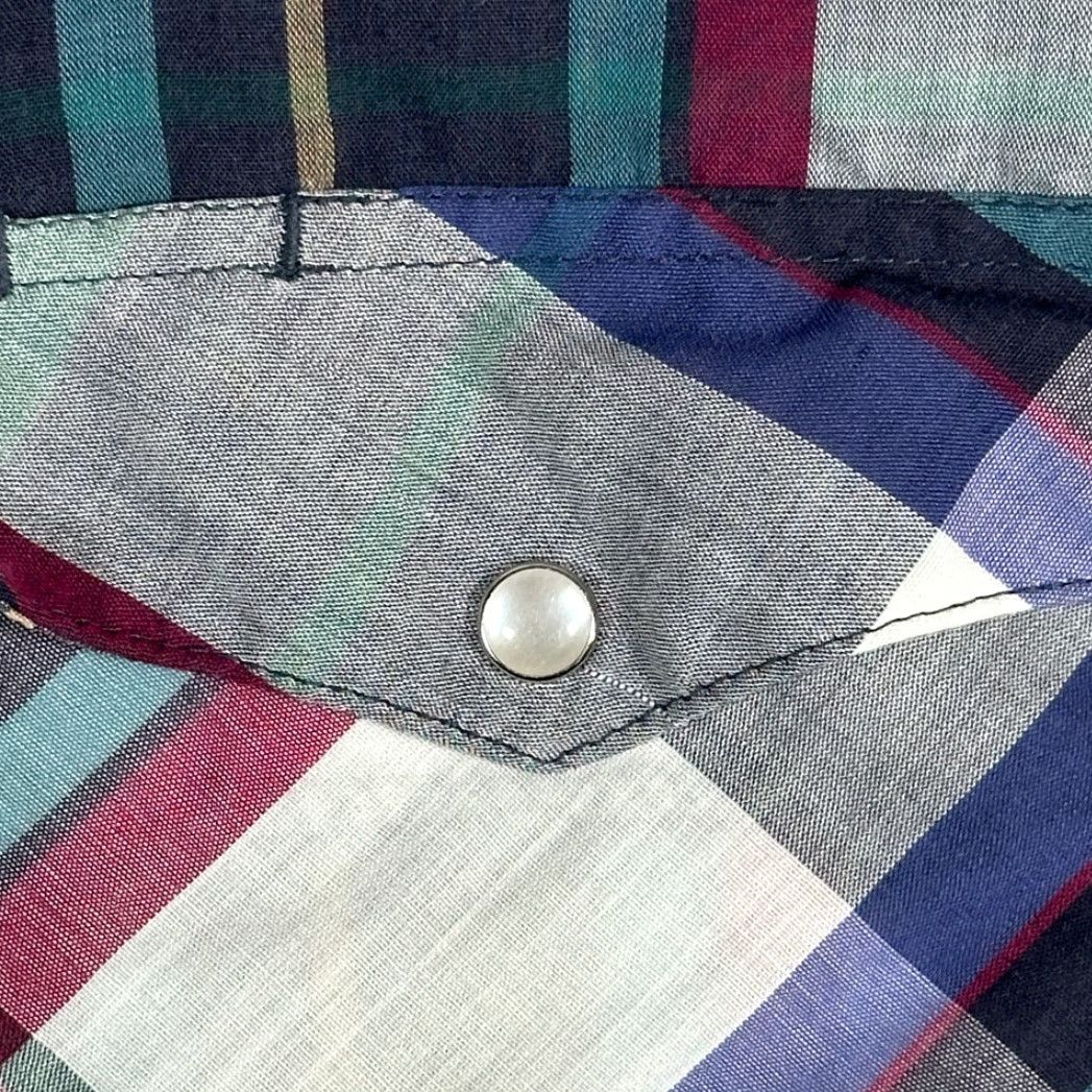 Wrangler VINTAGE Wrangler Western Shirt Adult 2XL Black Plaid 90s Shirt Mens 2XL Pearl Snap Collared Pocketed Button-Up Size US XXL / EU 58 / 5 - 3 Thumbnail