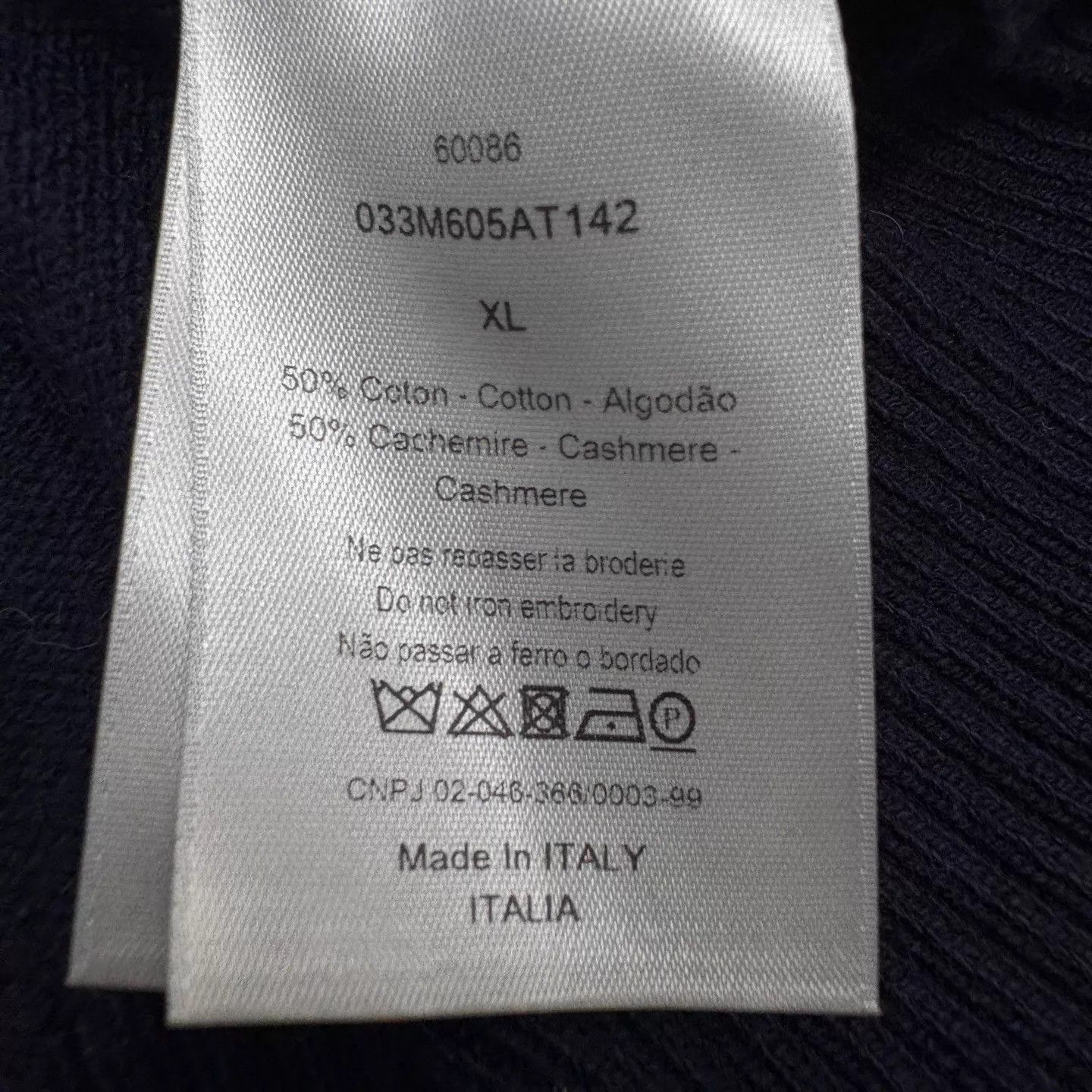 Dior Dior AIR DIOR Navy XL New Sweater Size US XL / EU 56 / 4 - 8 Thumbnail