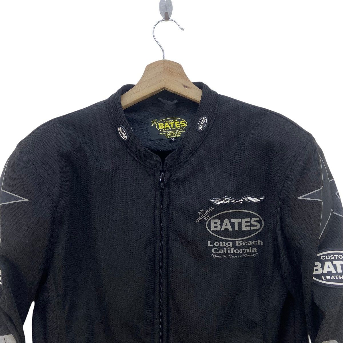 Sports Specialties Bates Leather Long Beach California Padded Biker Jacket Size US S / EU 44-46 / 1 - 6 Thumbnail