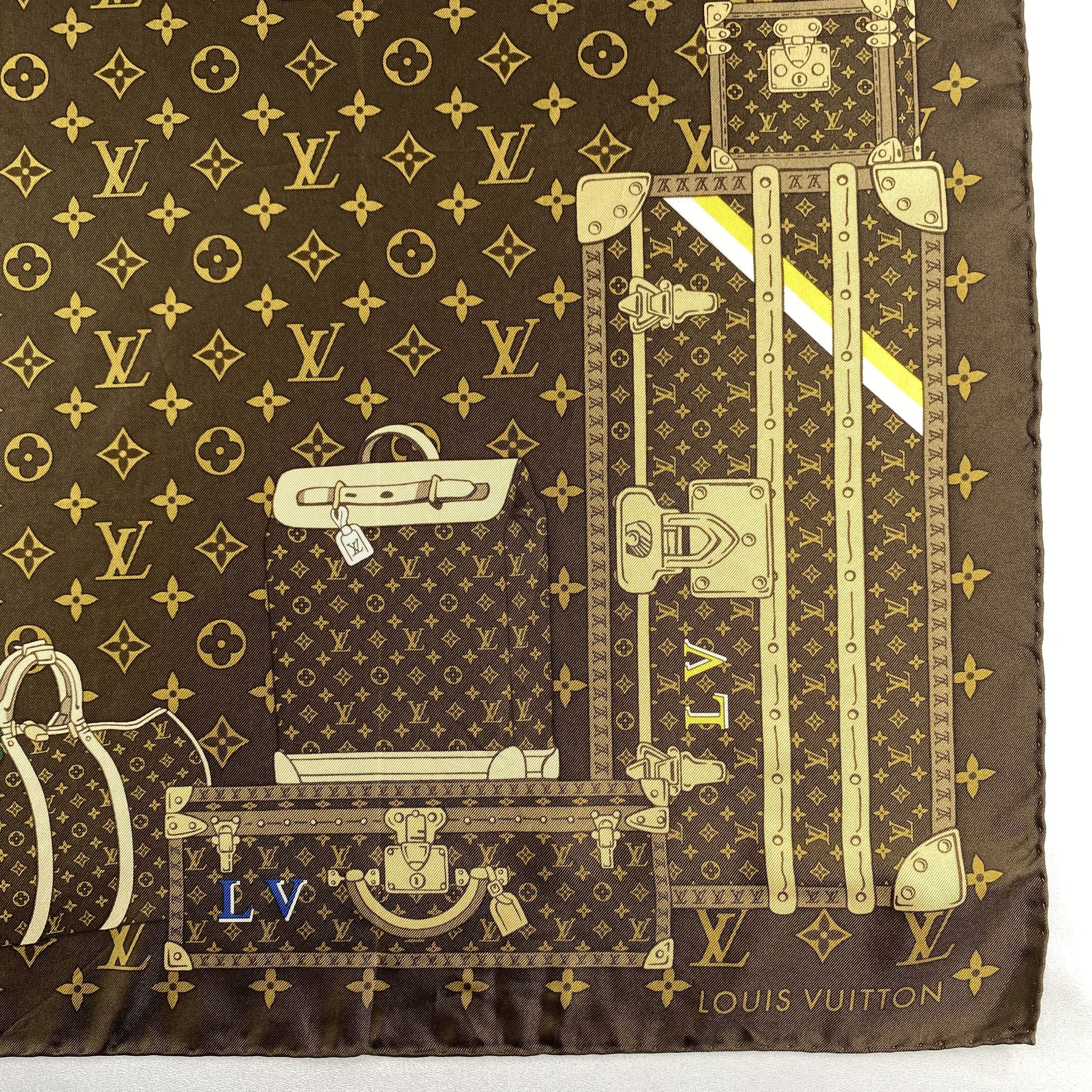 Louis Vuitton Vintage Louis Vuitton Silk Scarf Size ONE SIZE - 3 Thumbnail