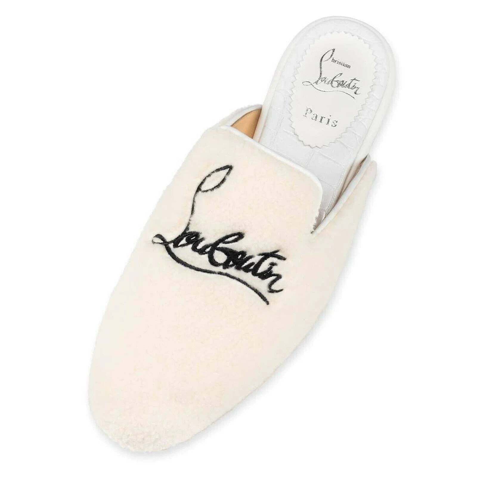 Christian Louboutin Christian Louboutin Navy Coolito Donna Flat White Logo Size US 11 / IT 41 - 6 Thumbnail