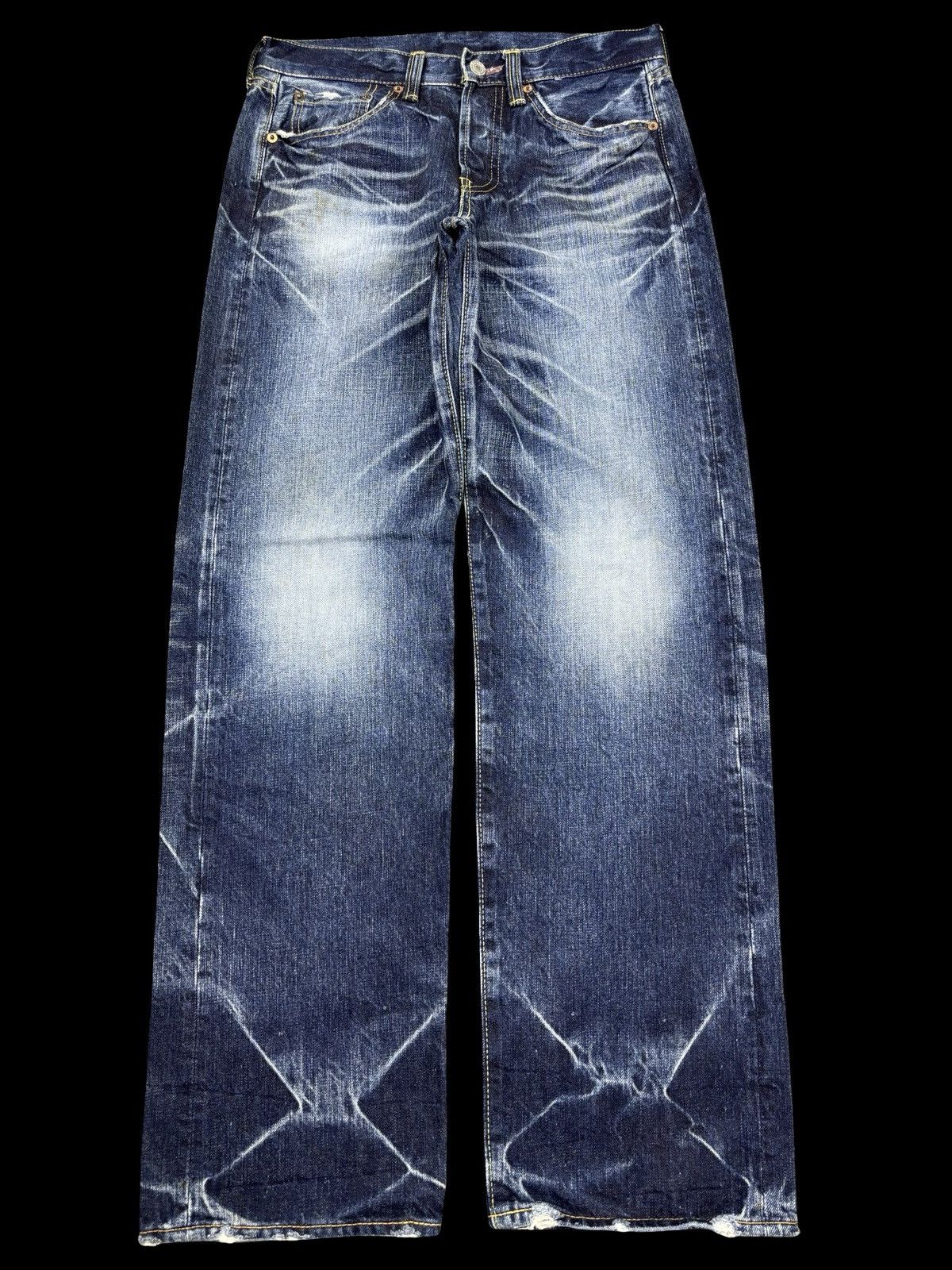 Eternal 💥Raw Sturdy Denim💥Vtg Eternal Insane Fades Denim F971 Size US 29 - 1 Thumbnail