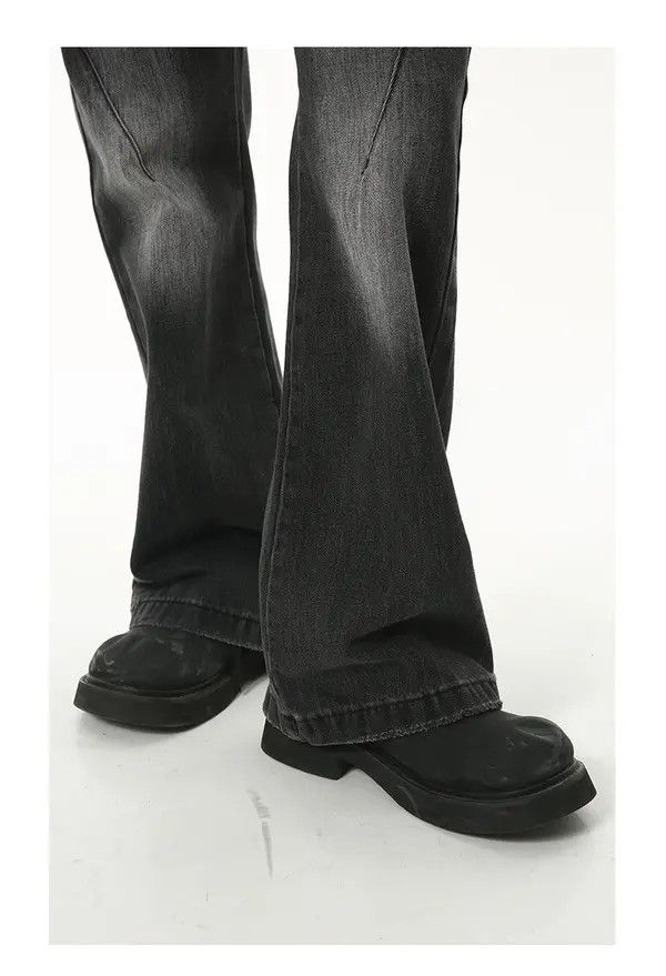 Japanese Brand VIBE Retro black and gray matte white slim fit jeans Size US 32 / EU 48 - 5 Thumbnail