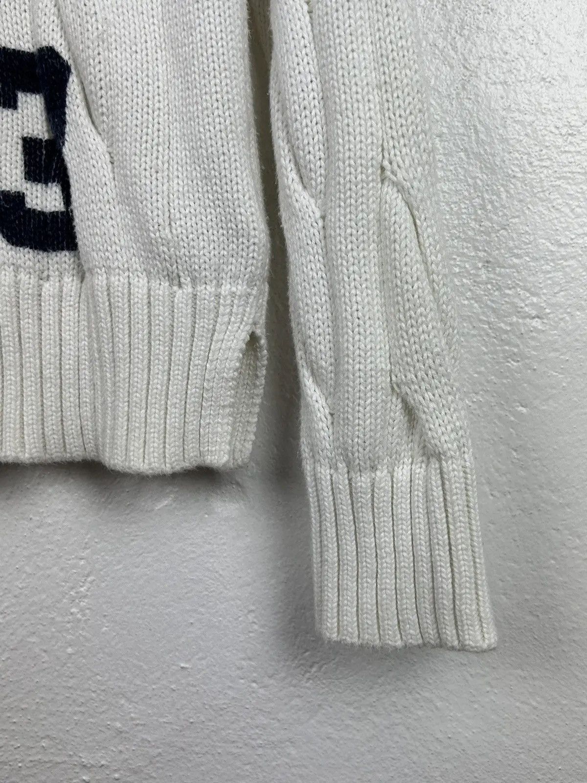 Polo Ralph Lauren Ralph Lauren P-93 Cable Knit Knitwear Striped Sweater Size US S / EU 44-46 / 1 - 4 Thumbnail