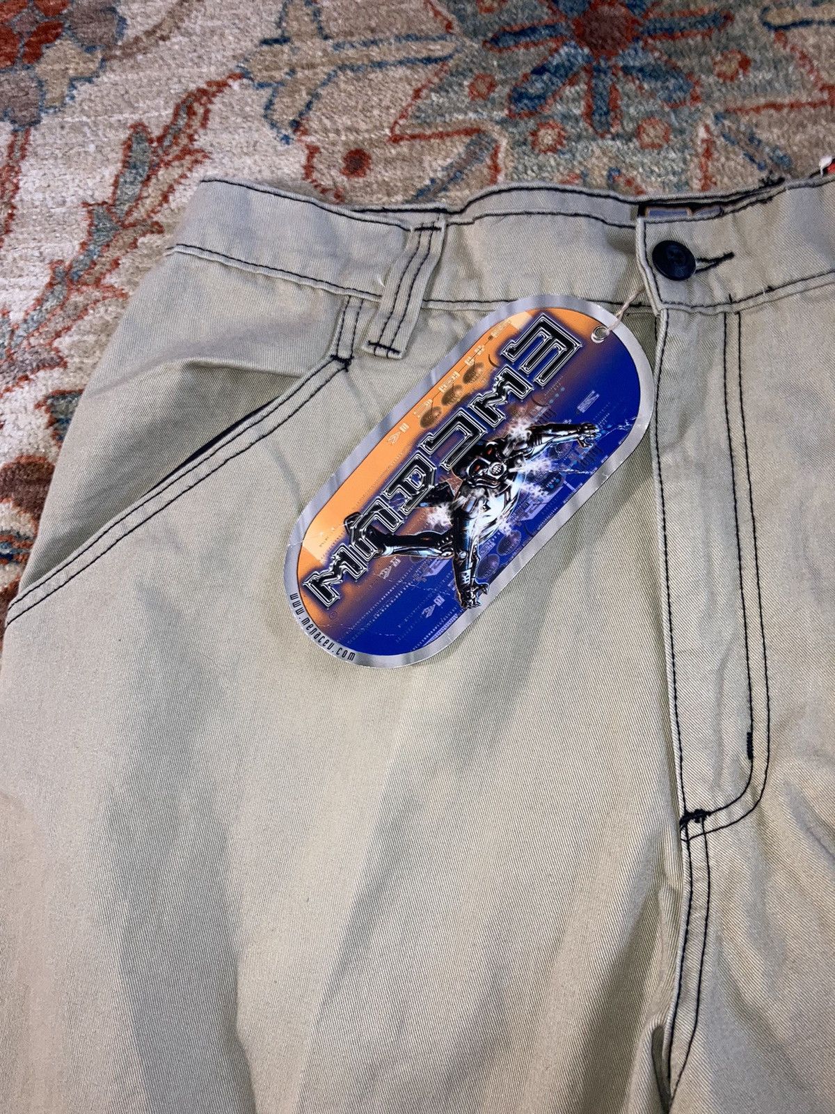 Menace × Vintage VTG MENACE Rave Pants Cargo Straps 40 Size US 40 / EU 56 - 8 Thumbnail