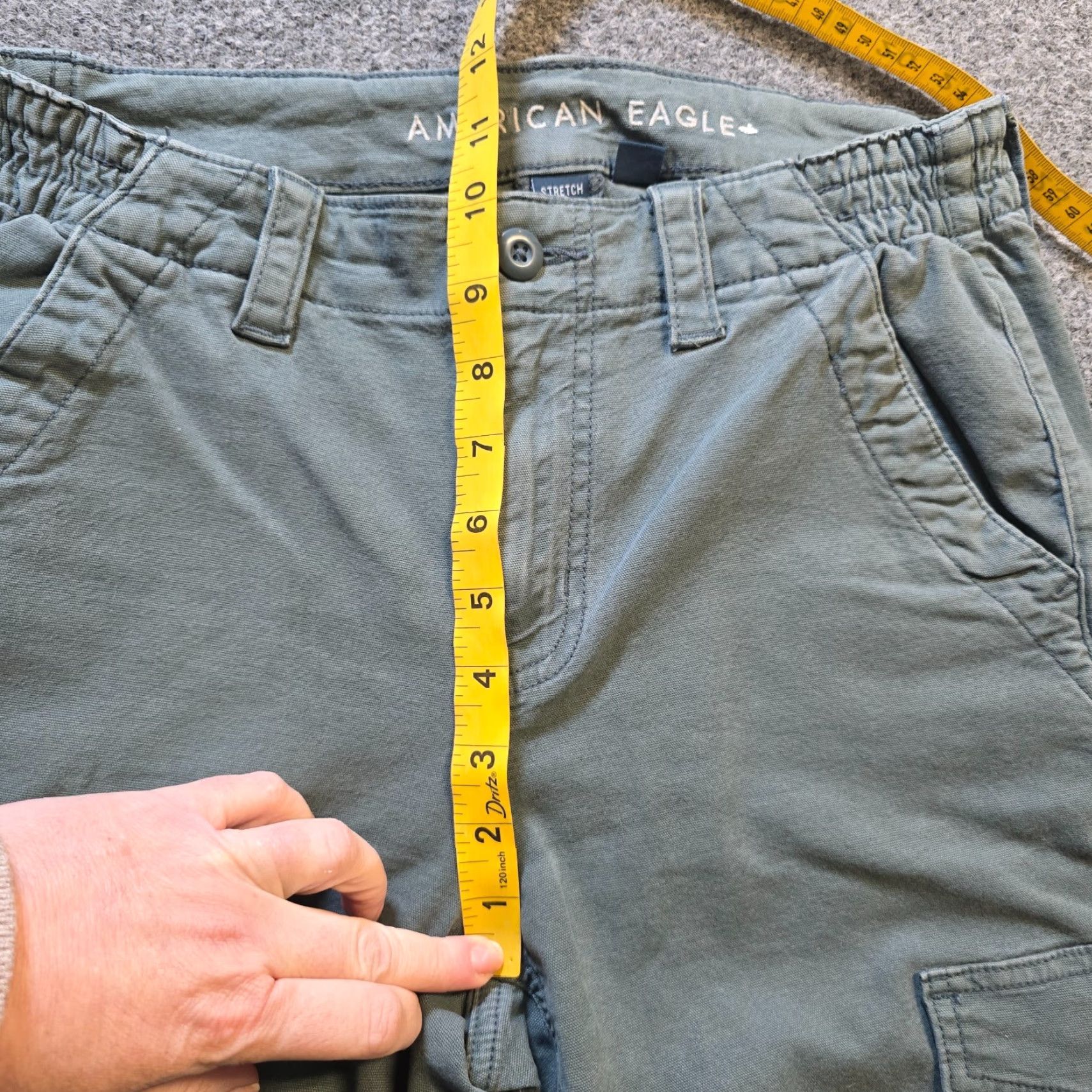 American Eagle Outfitters American Eagle Pants Womens Size 4 Short Green Cargo Straight Leg Casual Capsule Size 27" / US 4 / IT 40 - 7 Thumbnail