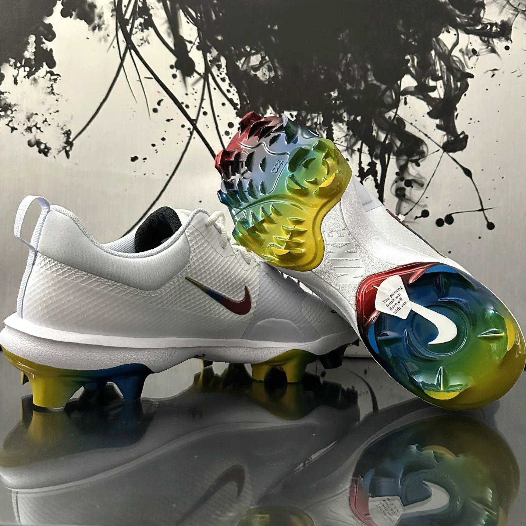 Nike Nike Force Trout 9 Pro MCS Baseball Cleats Mens 11.5 White Nike Force Trout Pro MCS Baseball Cleats Mens 11.5 White Rainbow FB2908-106 Size US 12 / EU 45 - 6 Thumbnail