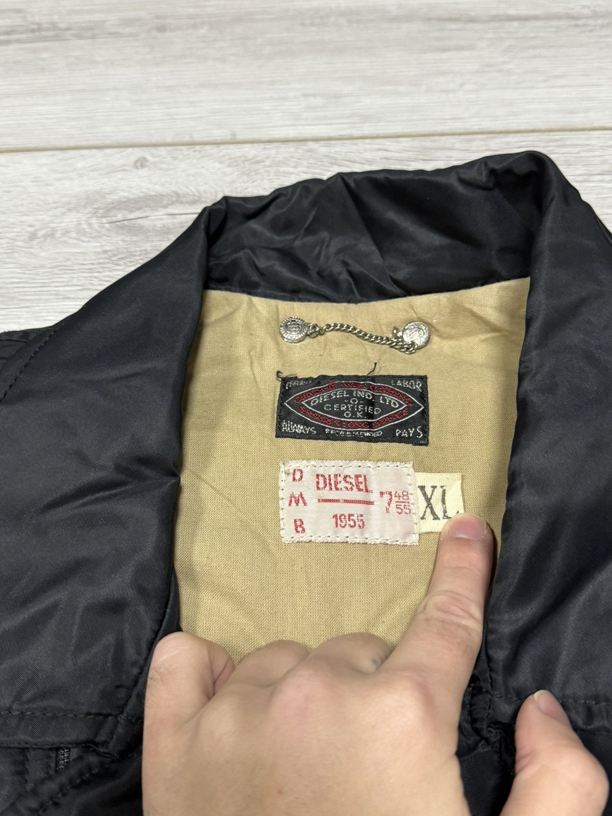 Diesel Diesel 90s Italy vintage biker moto vest sleveless zip Size US XL / EU 56 / 4 - 4 Thumbnail