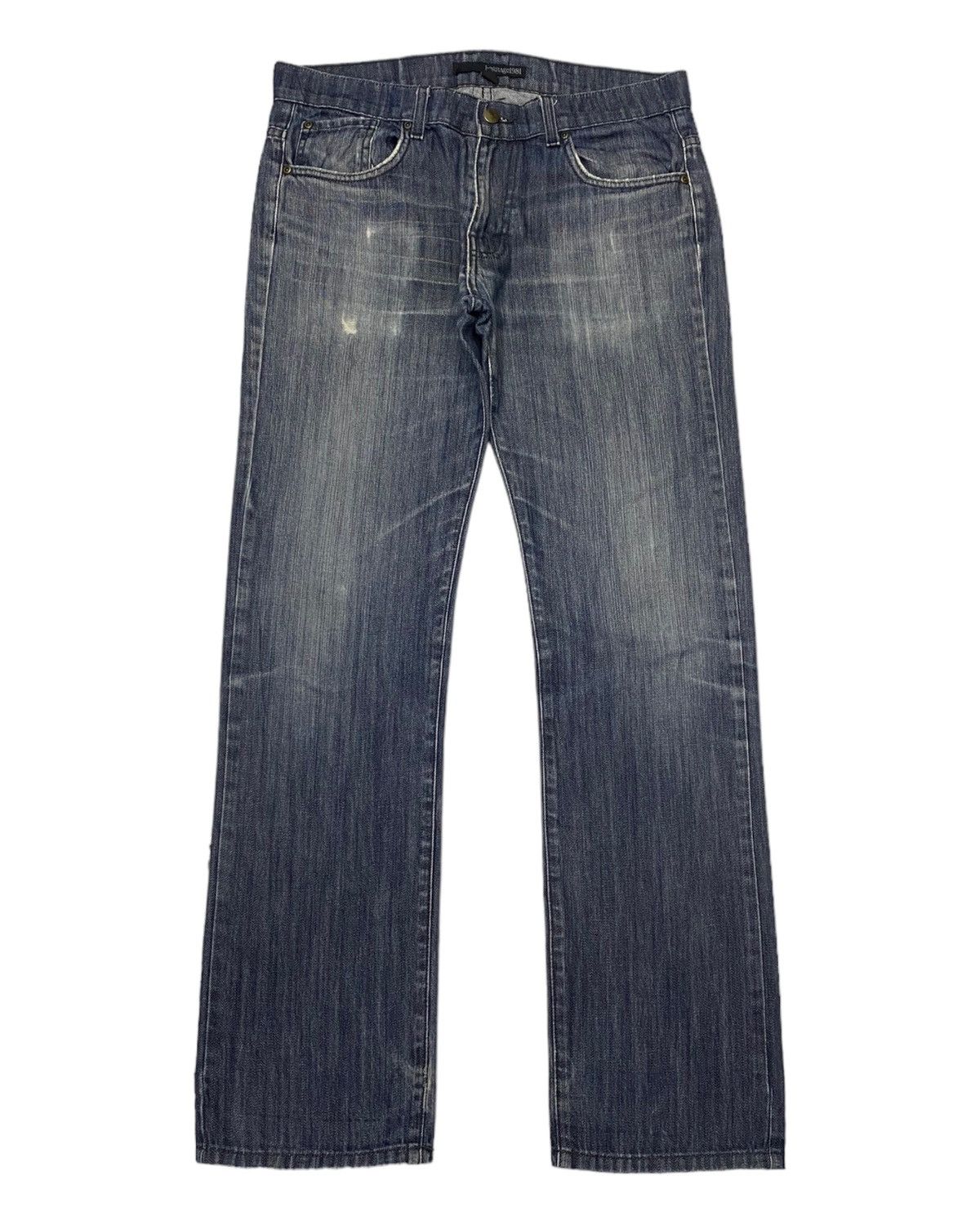Japanese Brand 🔥Made In USA Heritage 1981 Distressed Denim Jeans Size US 34 / EU 50 - 1 Thumbnail
