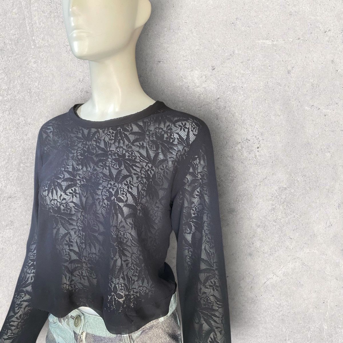 Comme des Garcons Vintage 1993 Layer Lace&Mesh L/S Size M / US 6-8 / IT 42-44 - 3 Thumbnail